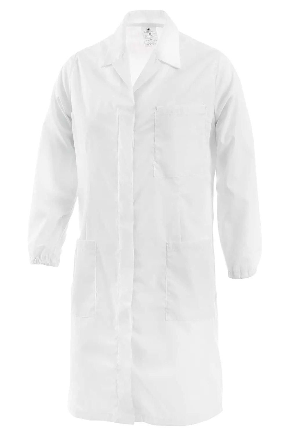 Acid-Resistant Lab Coat with Snap Button