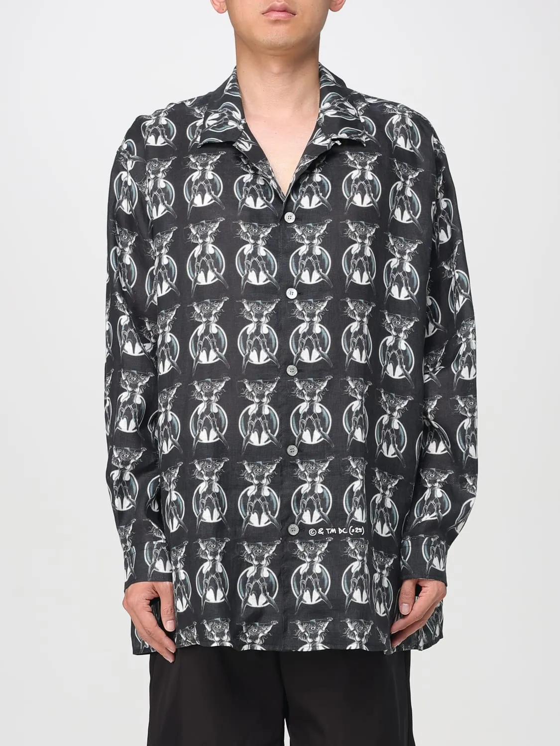 Camicia in lino stampata Acne Studios