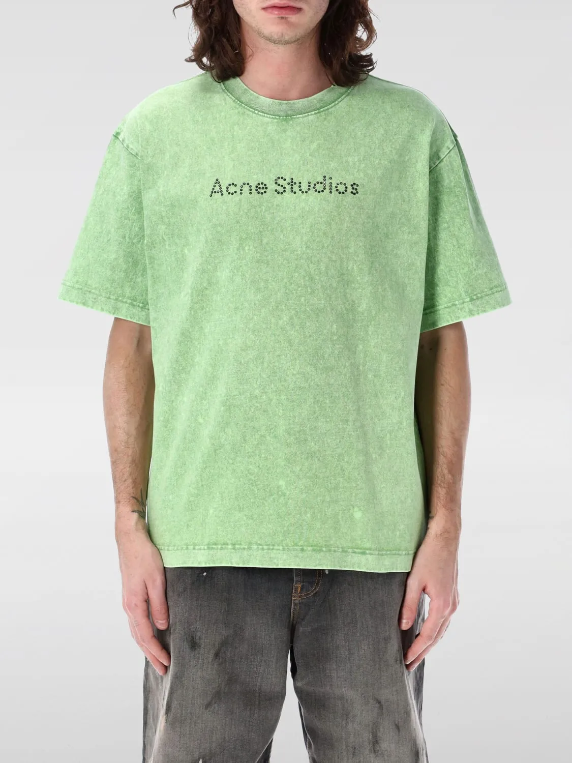 T-shirt in cotone con logo Acne Studios