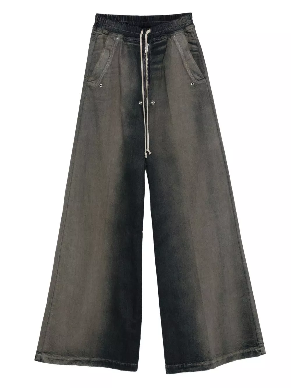 Pantalone in denim wide bela di Rick owens