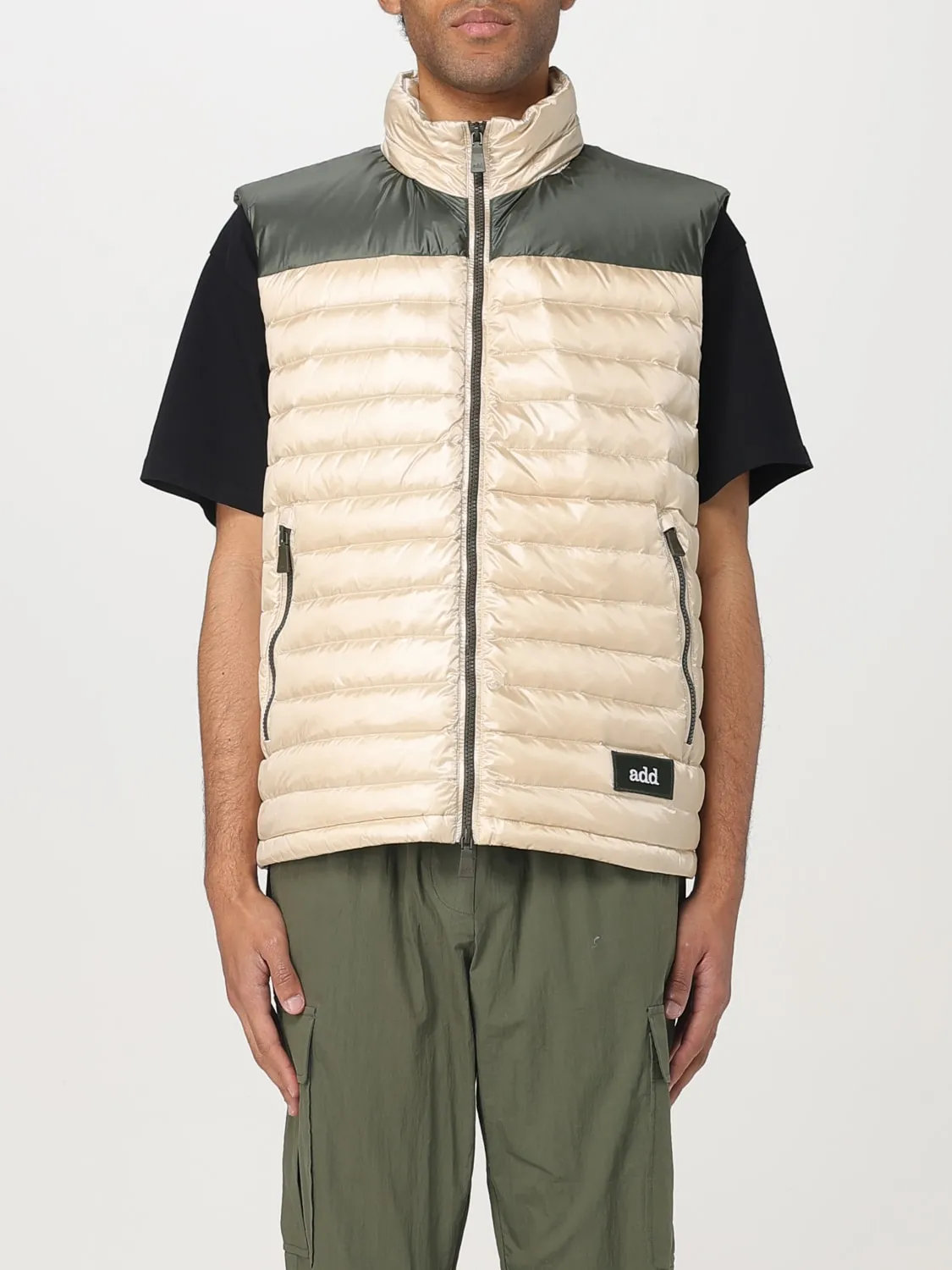 Gilet in nylon imbottito e trapuntato Add