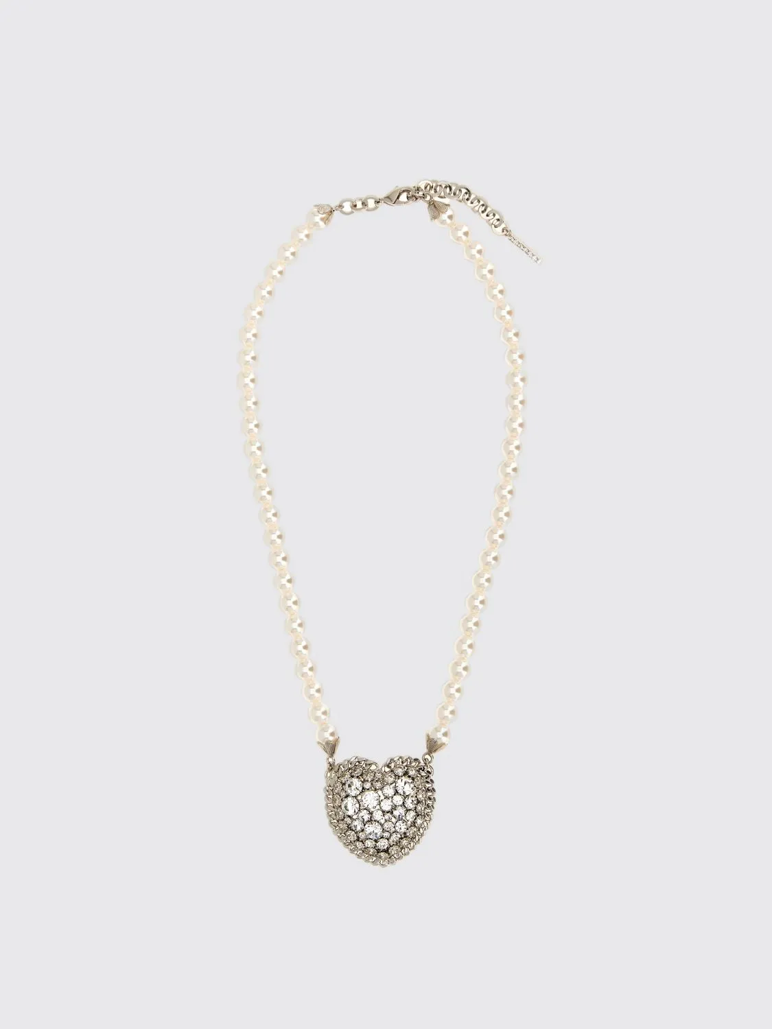 Collana Heart in perle bianche Alessandra Rich