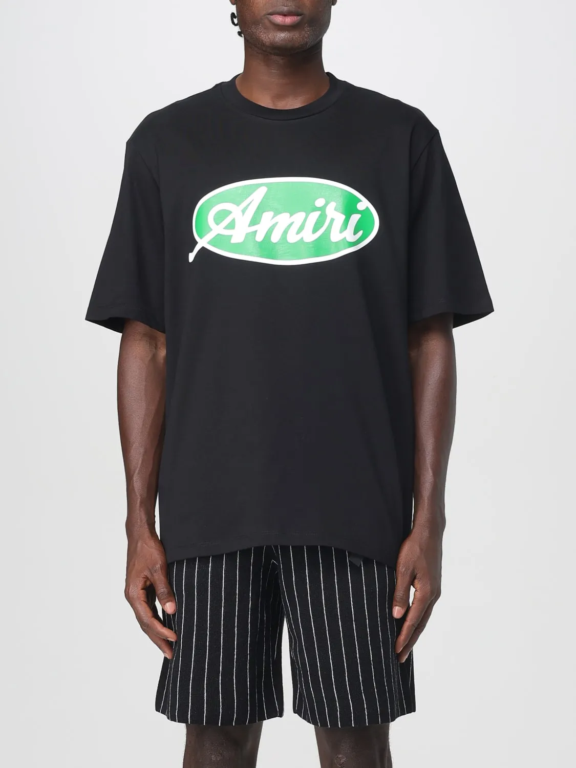 T-shirt in cotone con logo Amiri