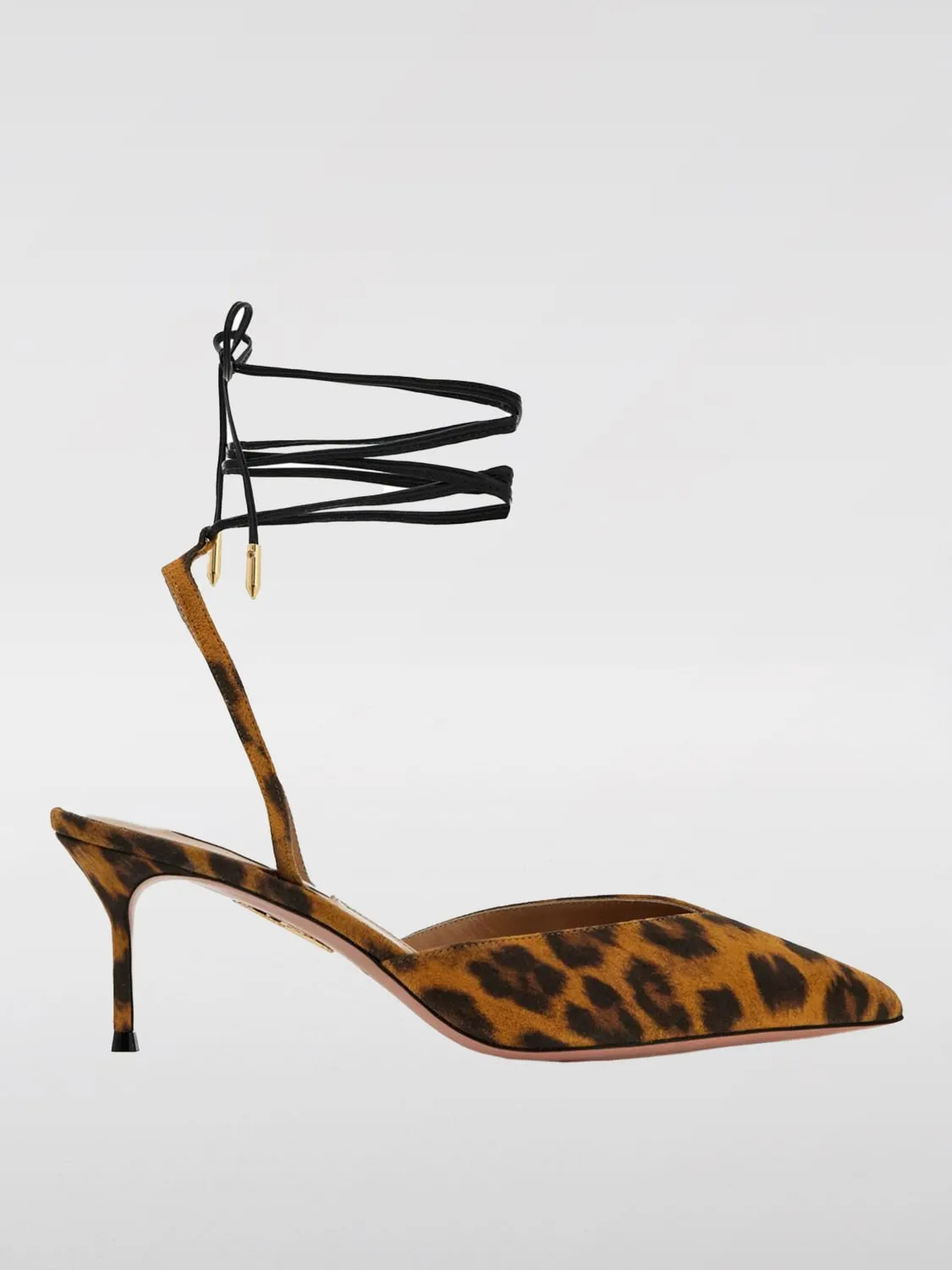 Pump Aquazzura in camoscio stampa animalier