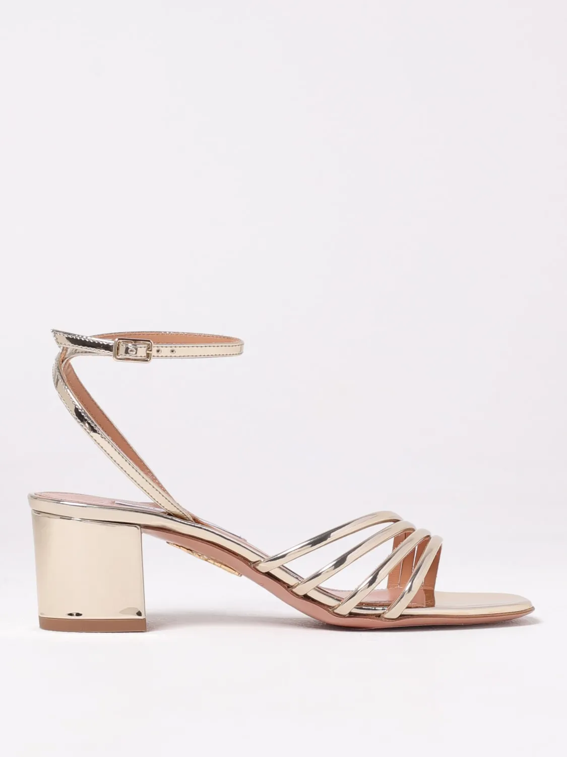 Sandalo Aquazzura in vernice laminata