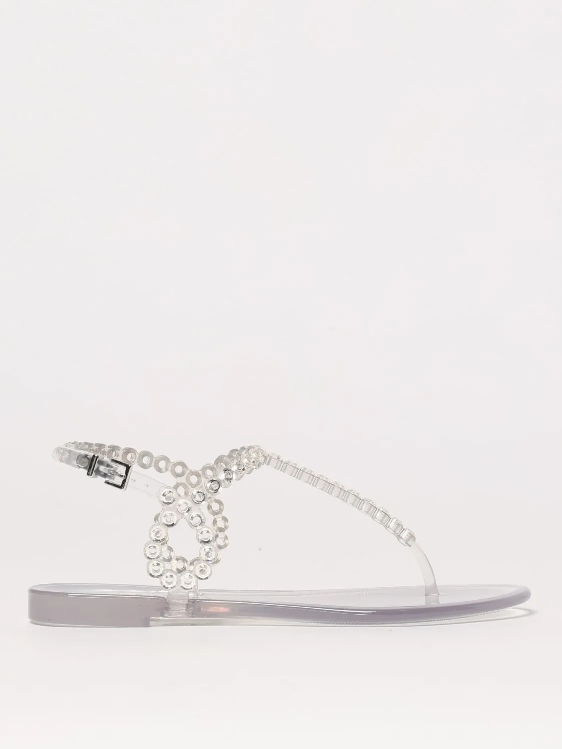 Sandalo Aquazzura in pvc con strass
