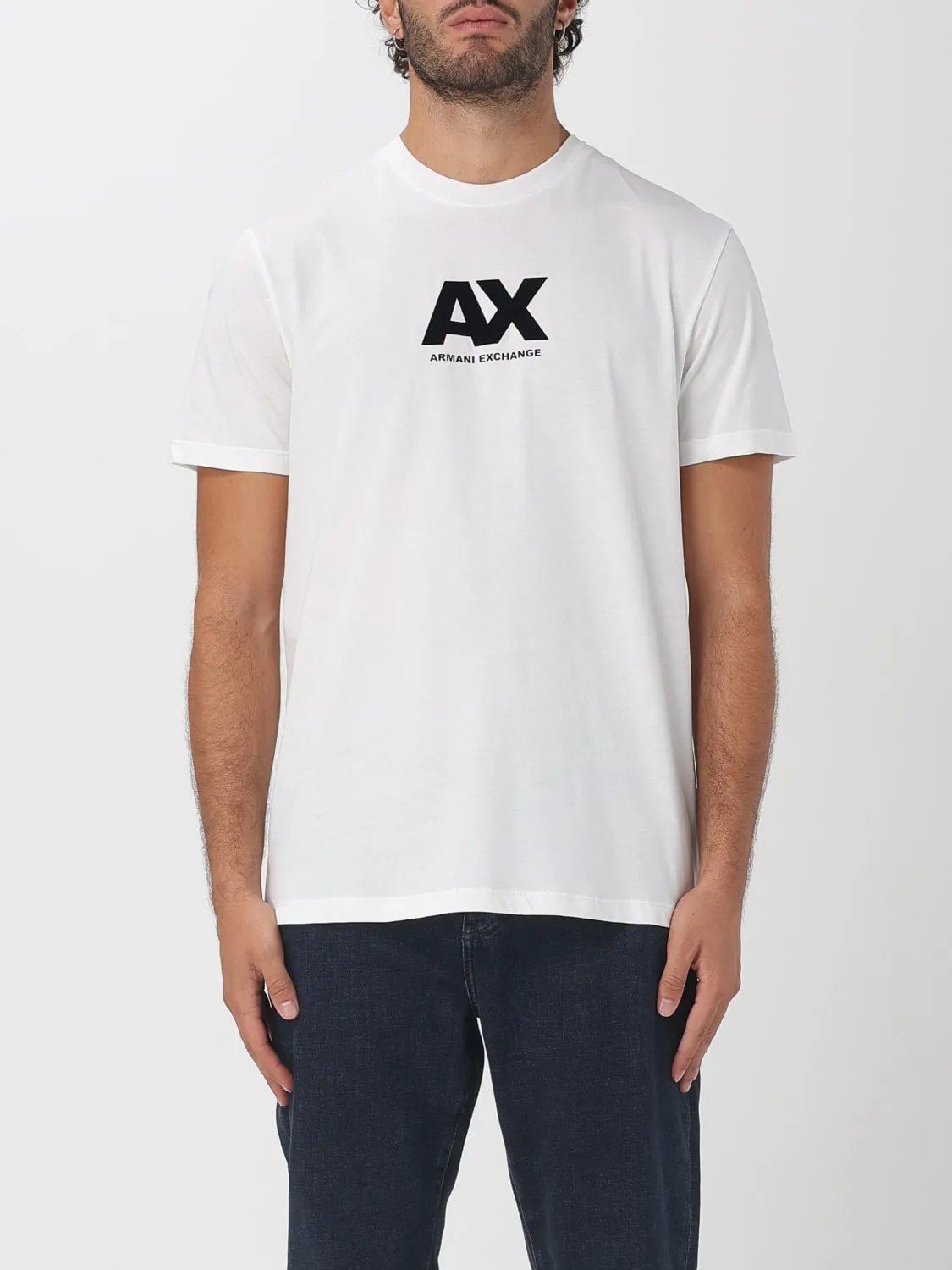 T-shirt Armani Exchange in cotone con monogram