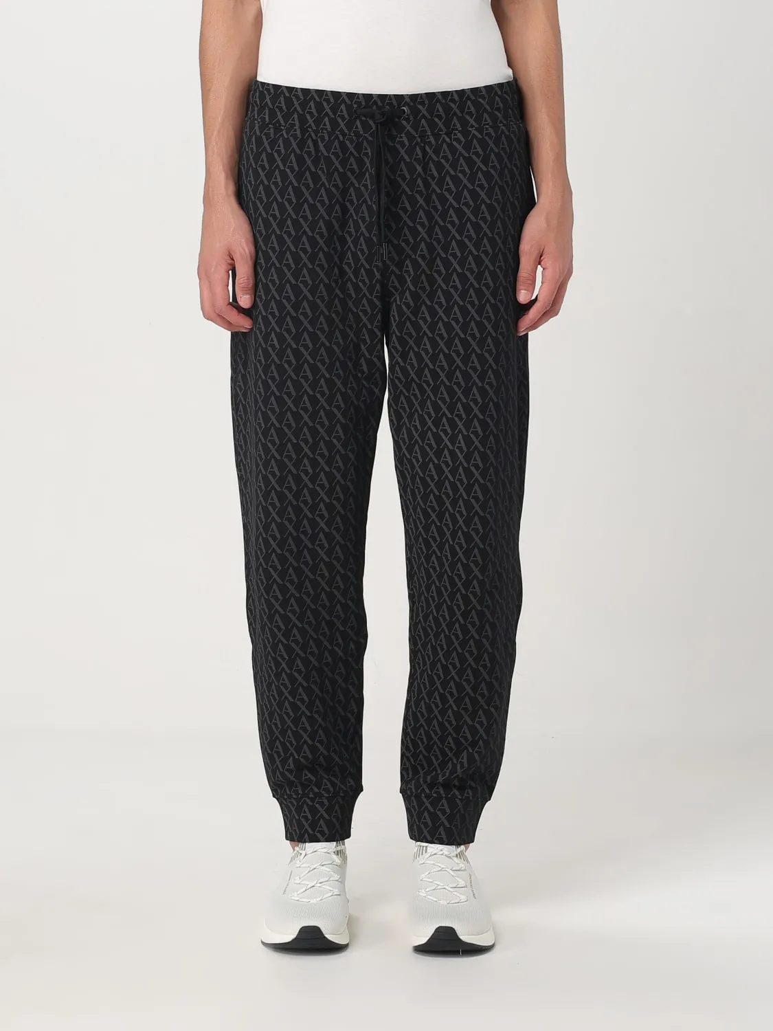 Pantalone Armani Exchange in cotone stretch con stampa