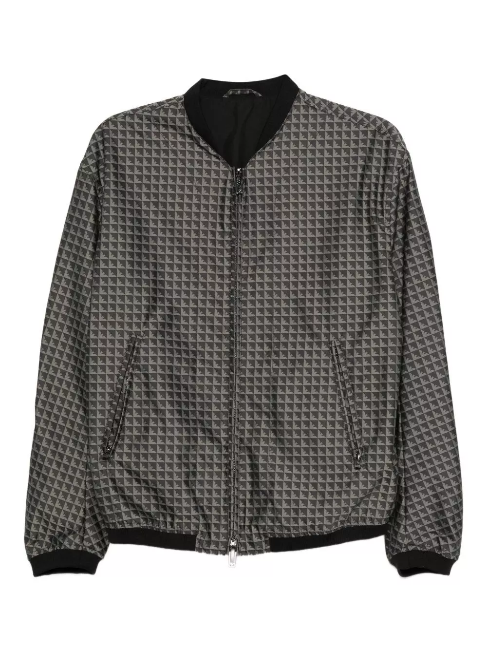 Bomber con logo allover di Emporio armani