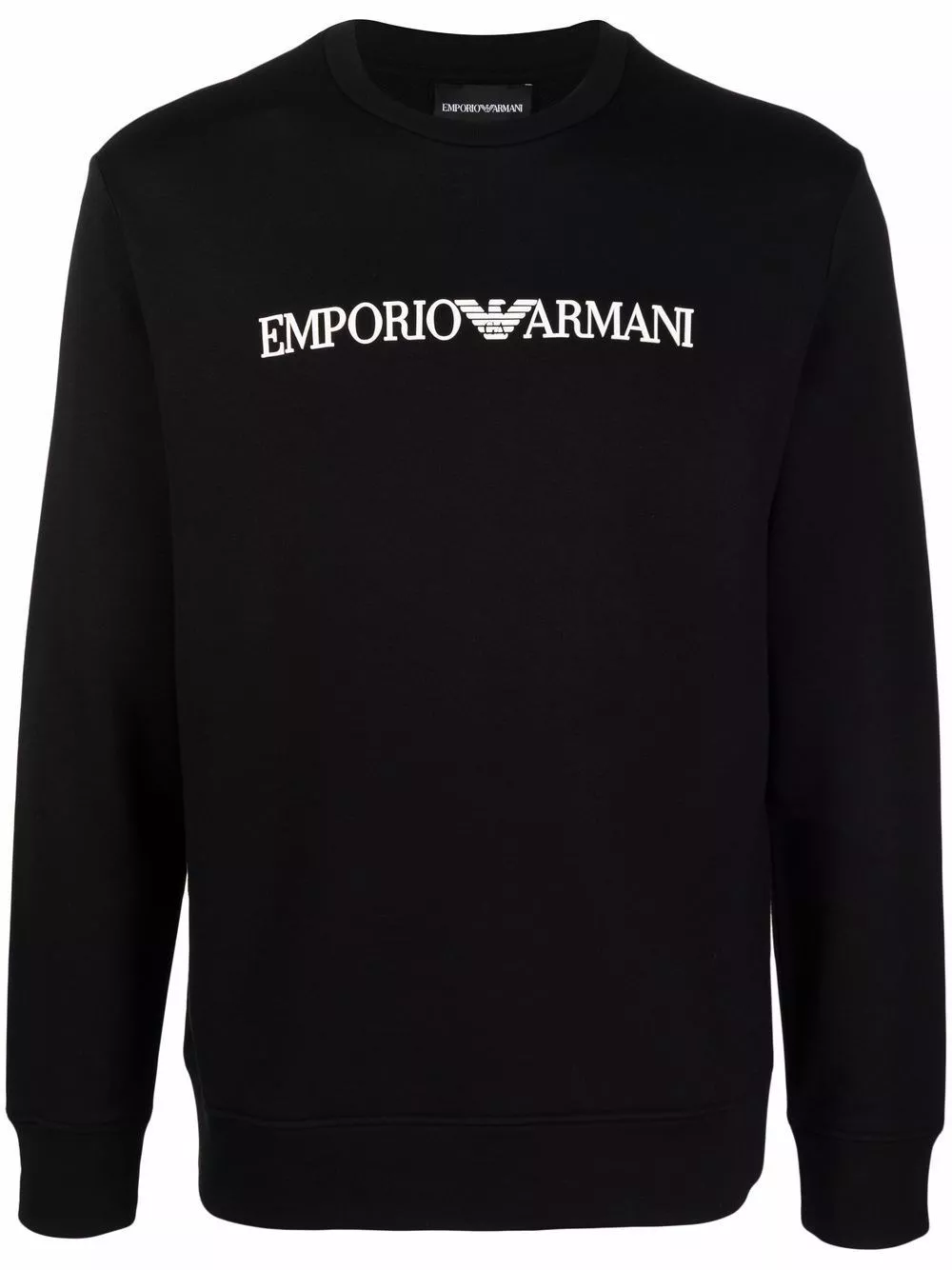 Felpa girocollo in misto cotone di Emporio armani