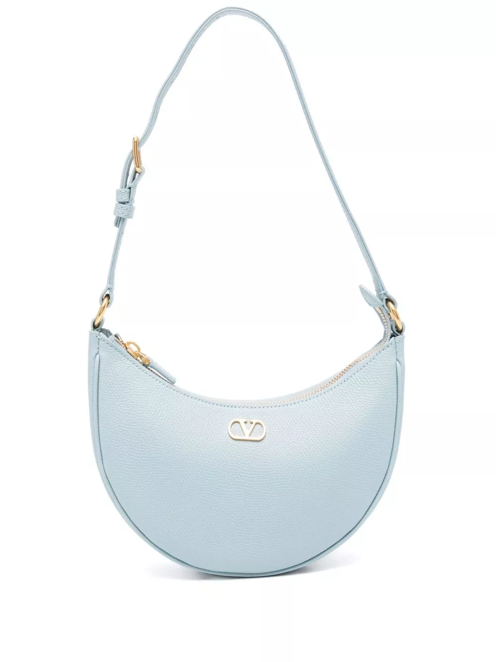 Mini borsa hobo vlogo signature in pelle di Valentino garavani