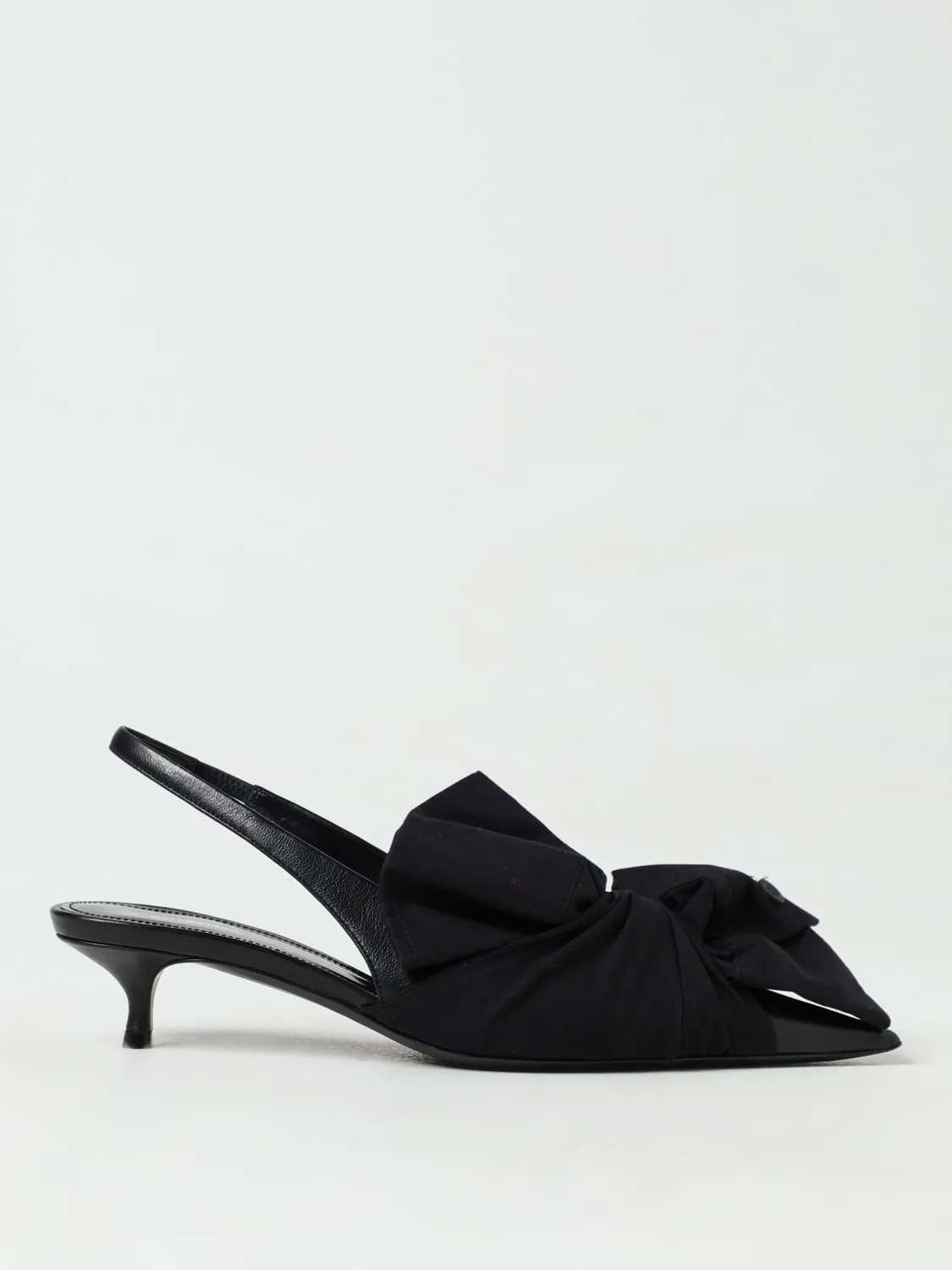 Slingback Chemise Balenciaga in popeline e nappa