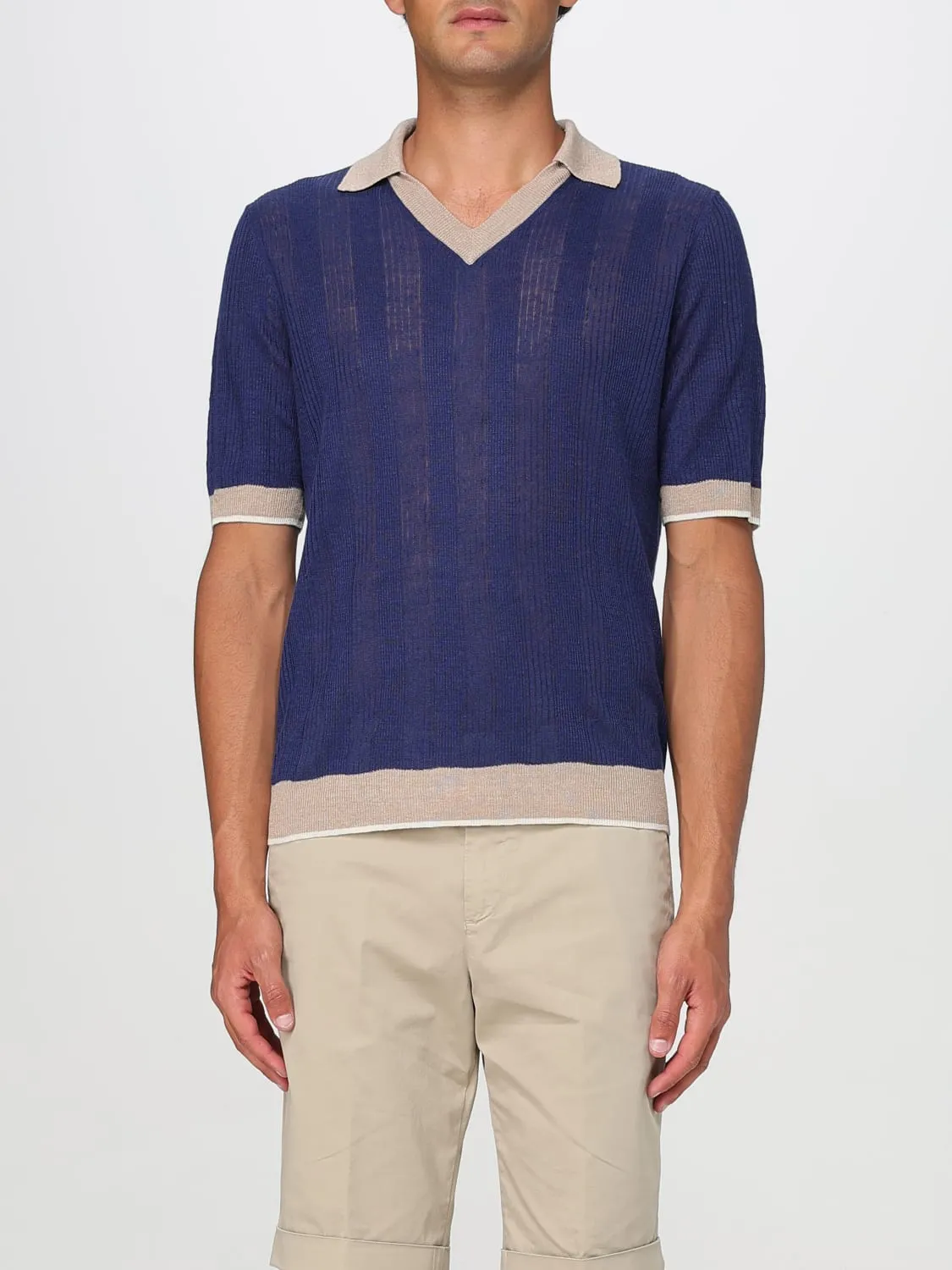 Polo in maglia di lino Ballantyne