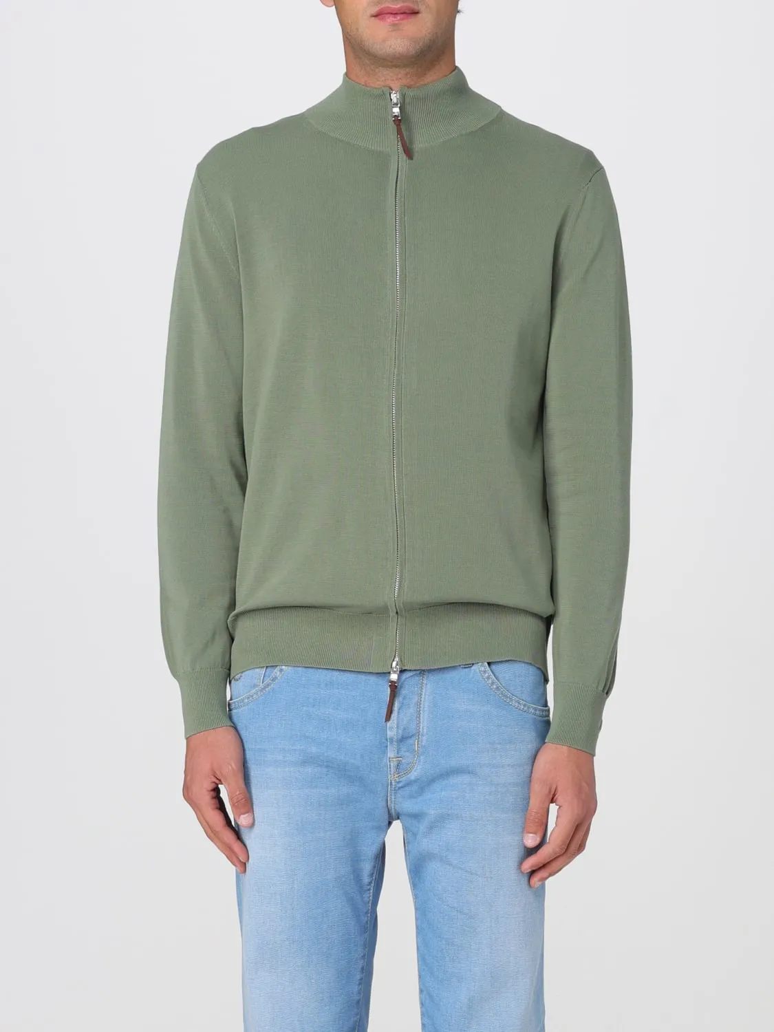 Cardigan a collo alto Ballantyne in cotone