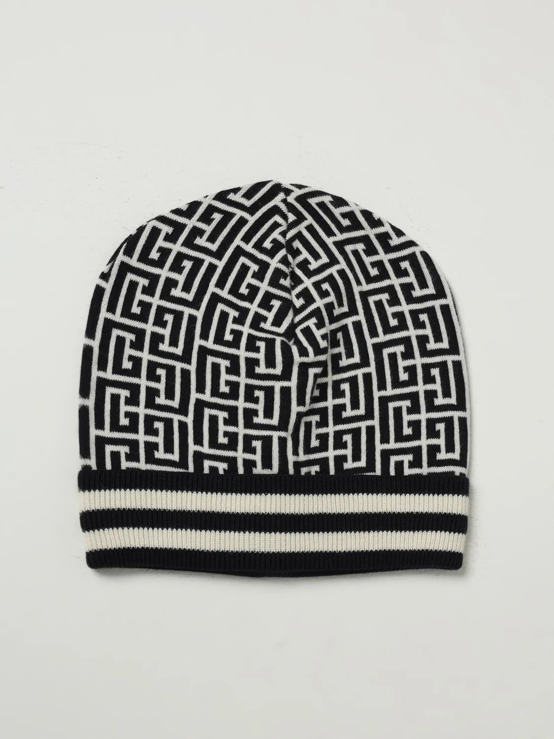 Cappello Balmain in misto cotone jacquard