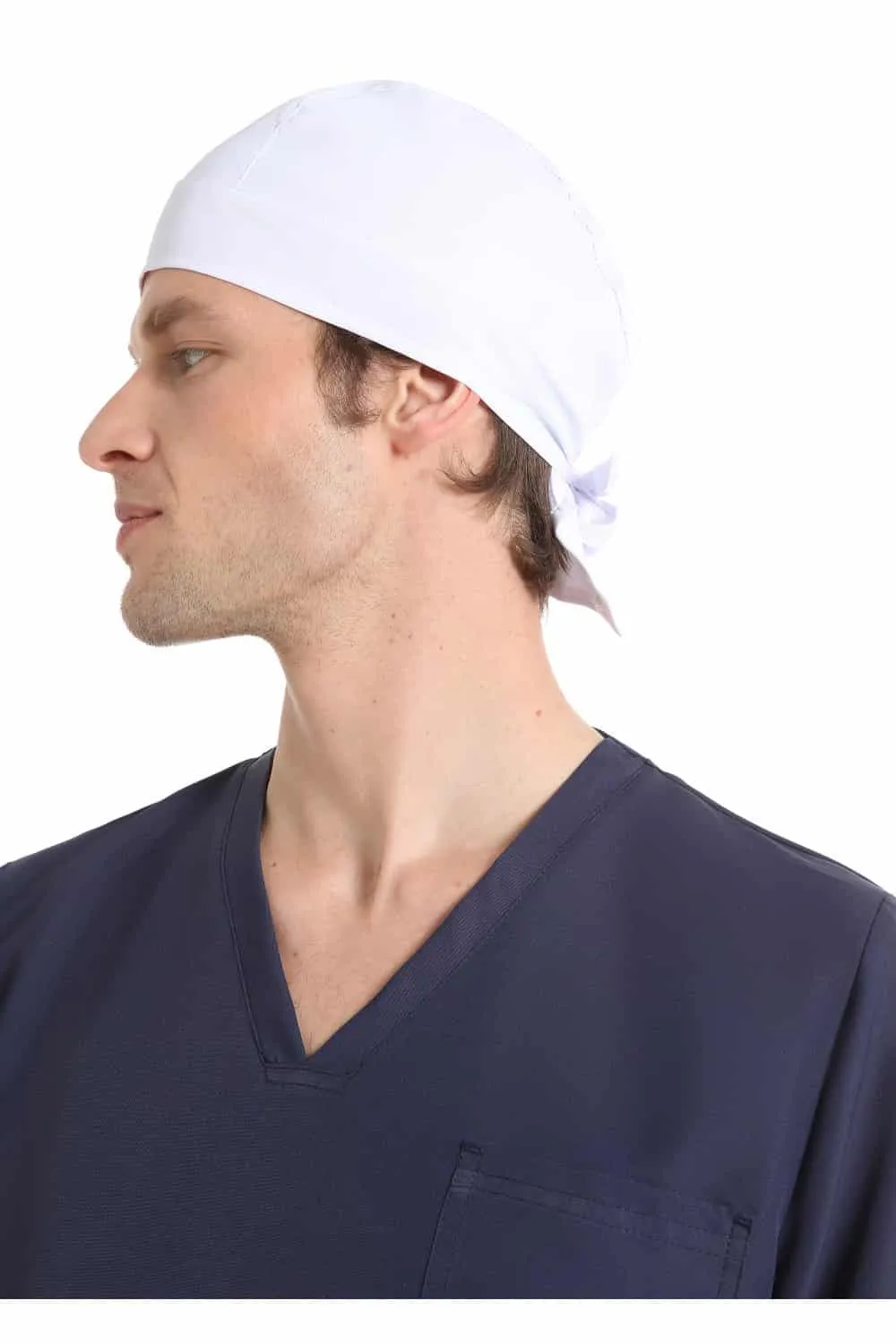 Bandana Easy Unisex Weiß Bügelfrei