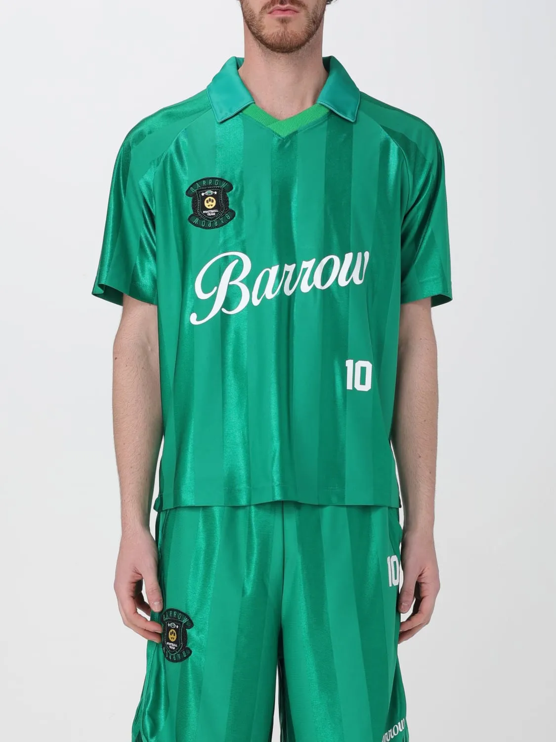 Polo in poliestere Barrow con maxi logo