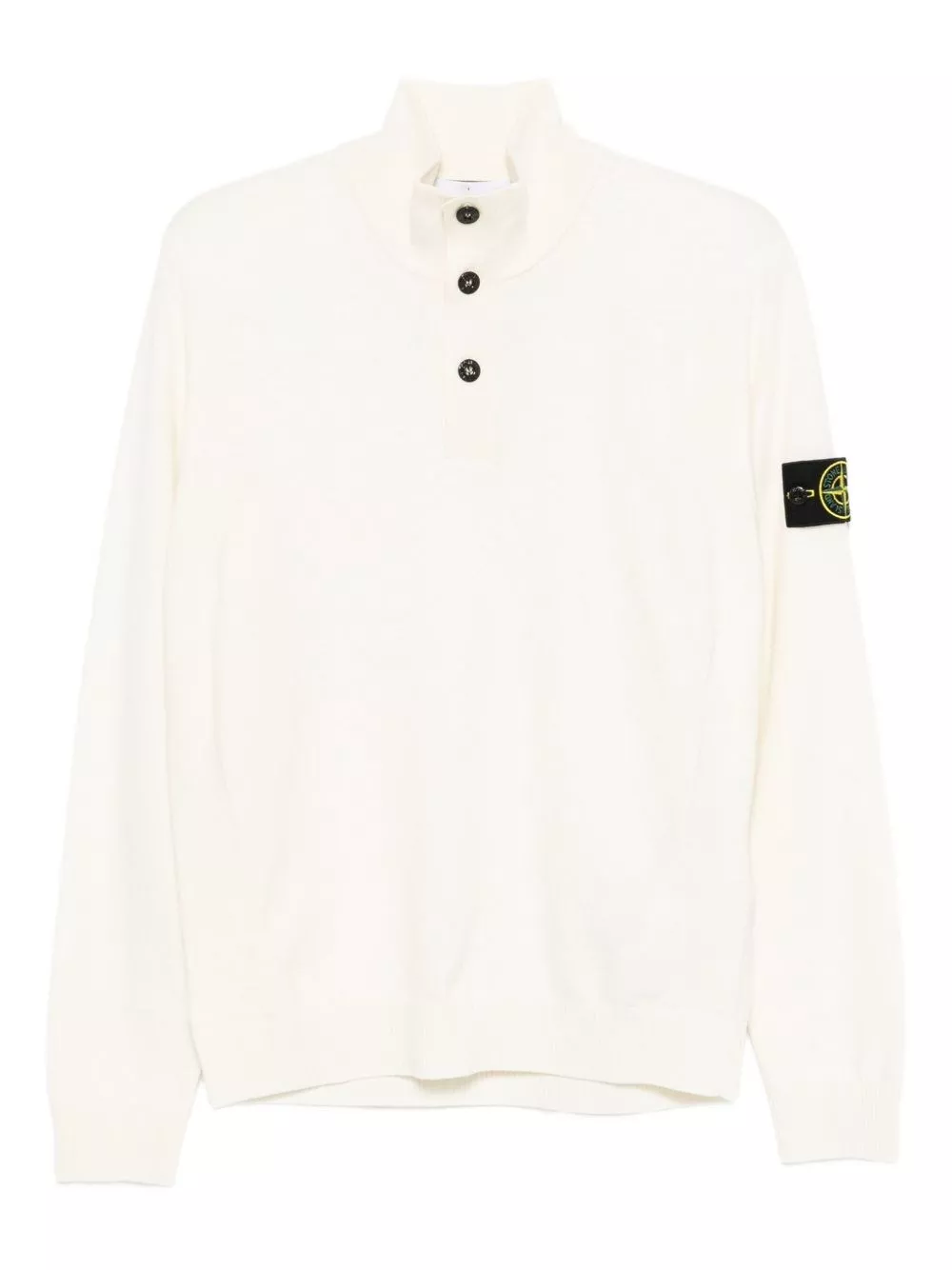 Maglia a collo alto con abbottonatura di Stone island