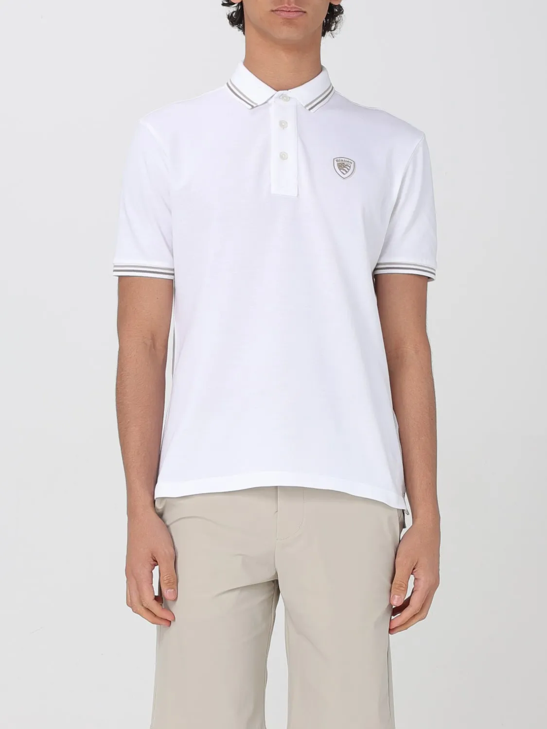 Polo in cotone Blauer con logo