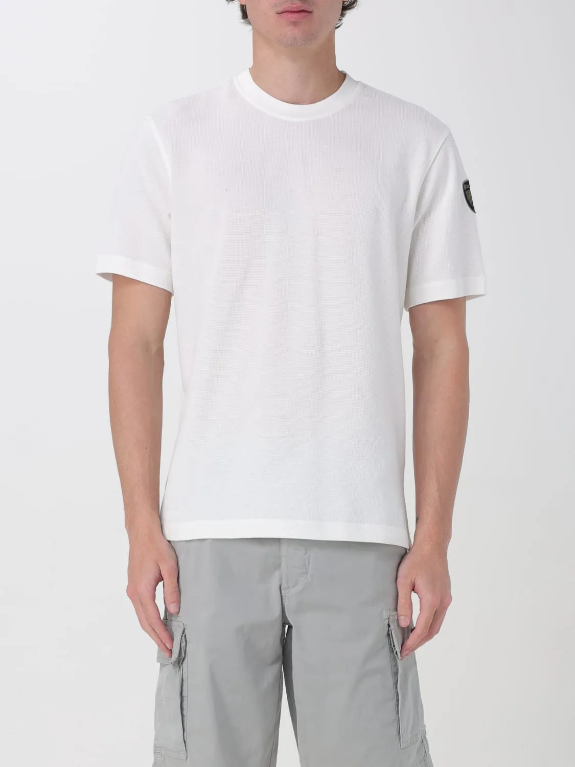 T-shirt in cotone con mini logo Blauer