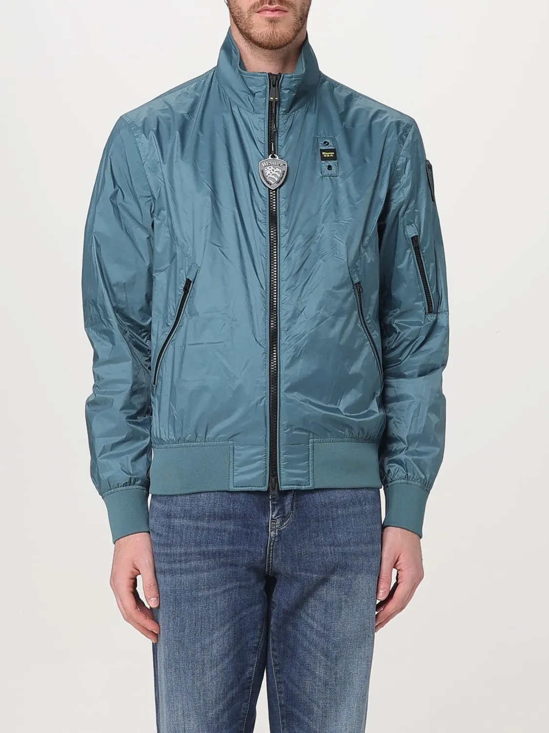 Bomber Blauer in nylon