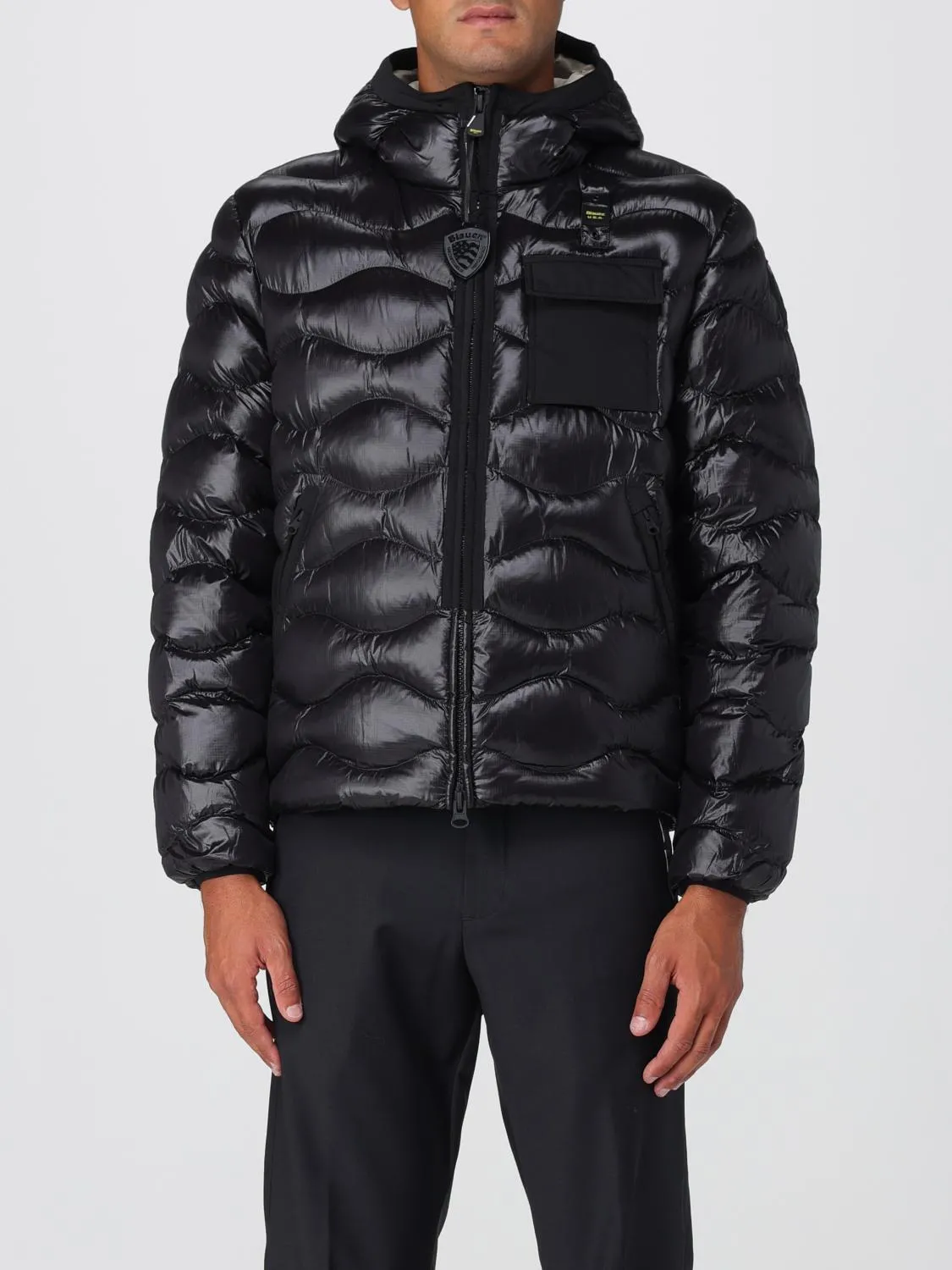 Piumino con cappuccio Blauer in nylon