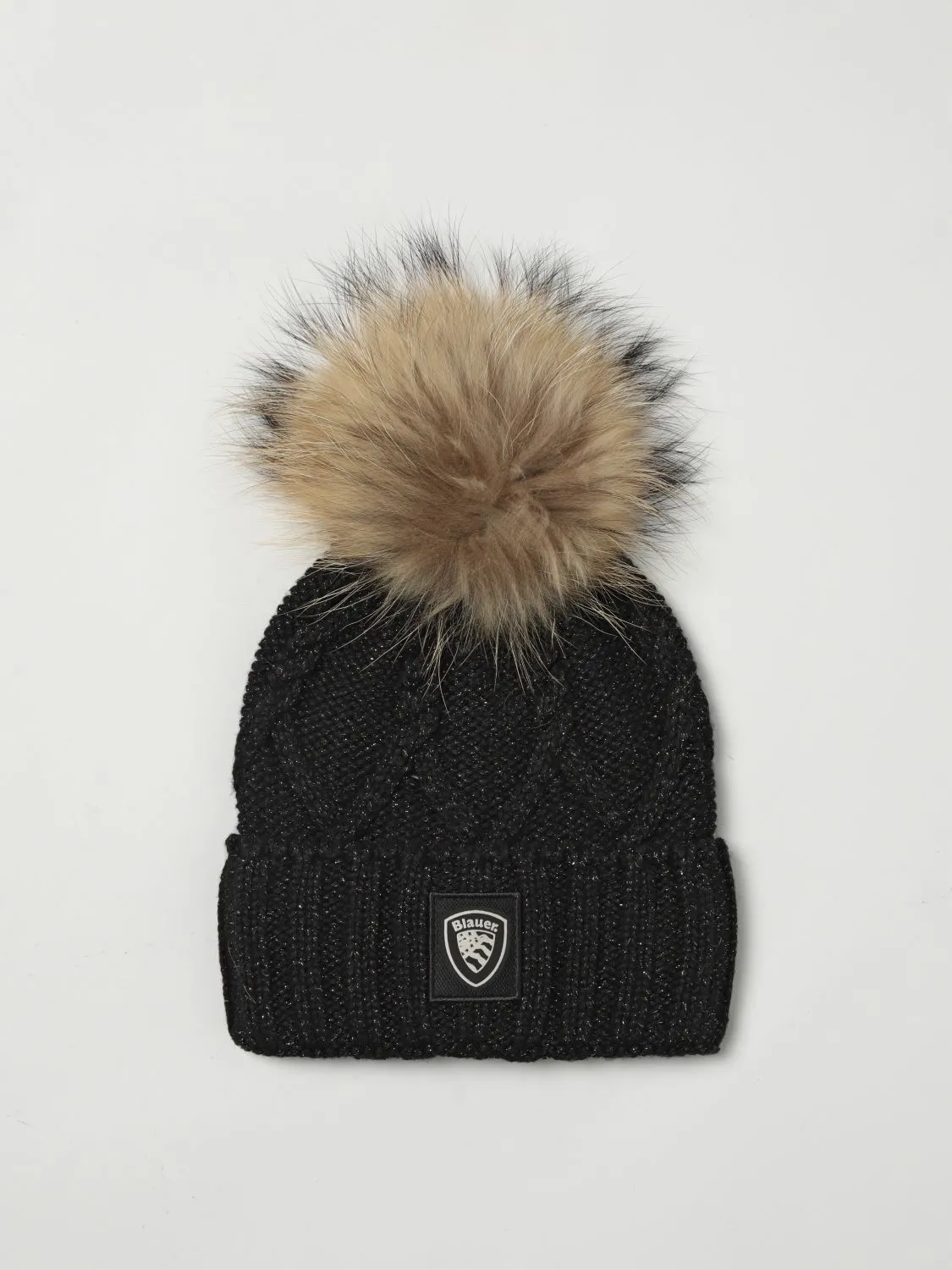 Cappello Blauer in misto lana con pompon