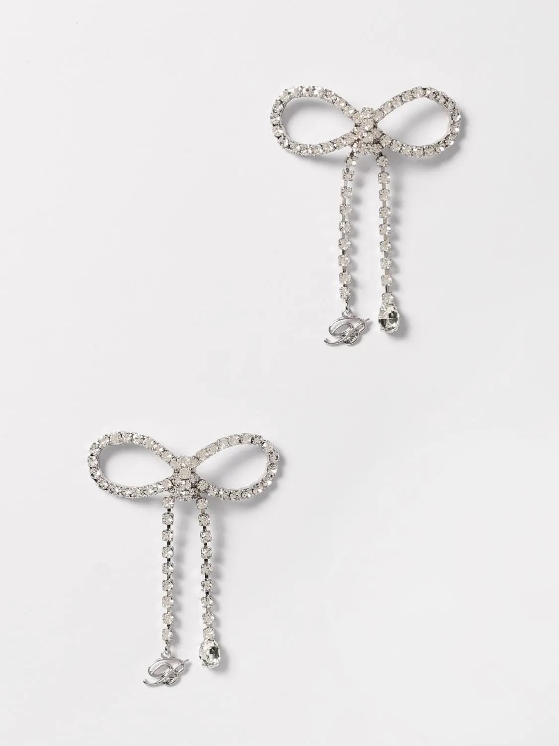 Orecchini Bow Blumarine in ottone con cristalli incastonati