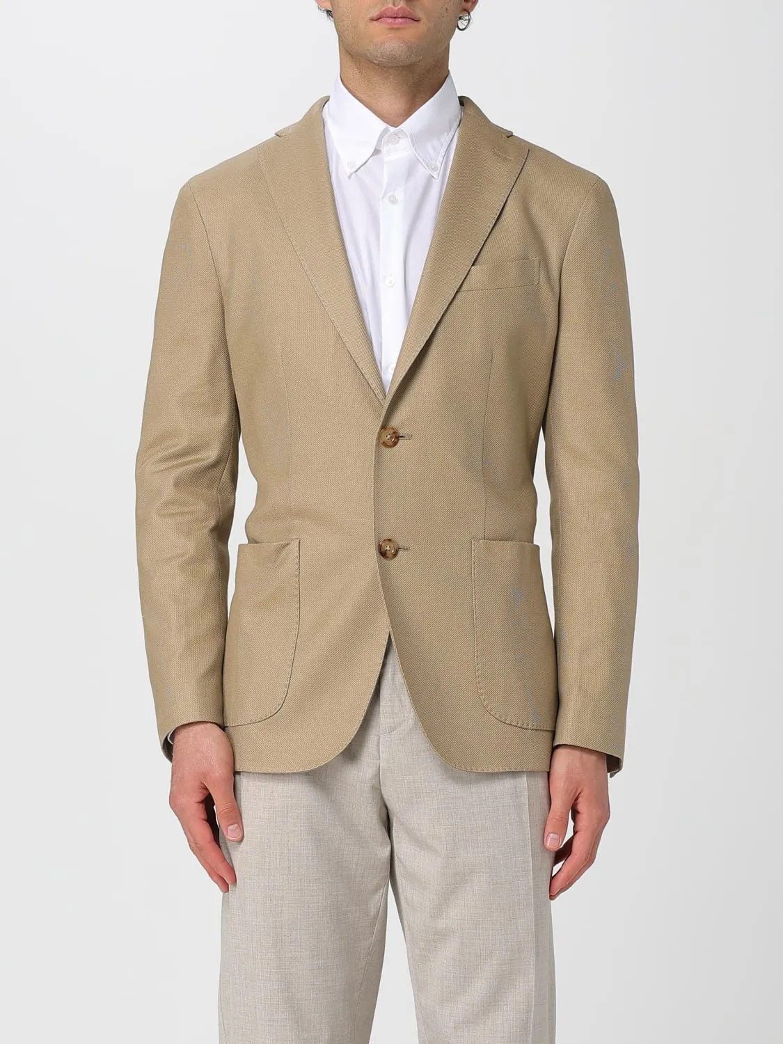 Blazer a monopetto in cotone Boglioli