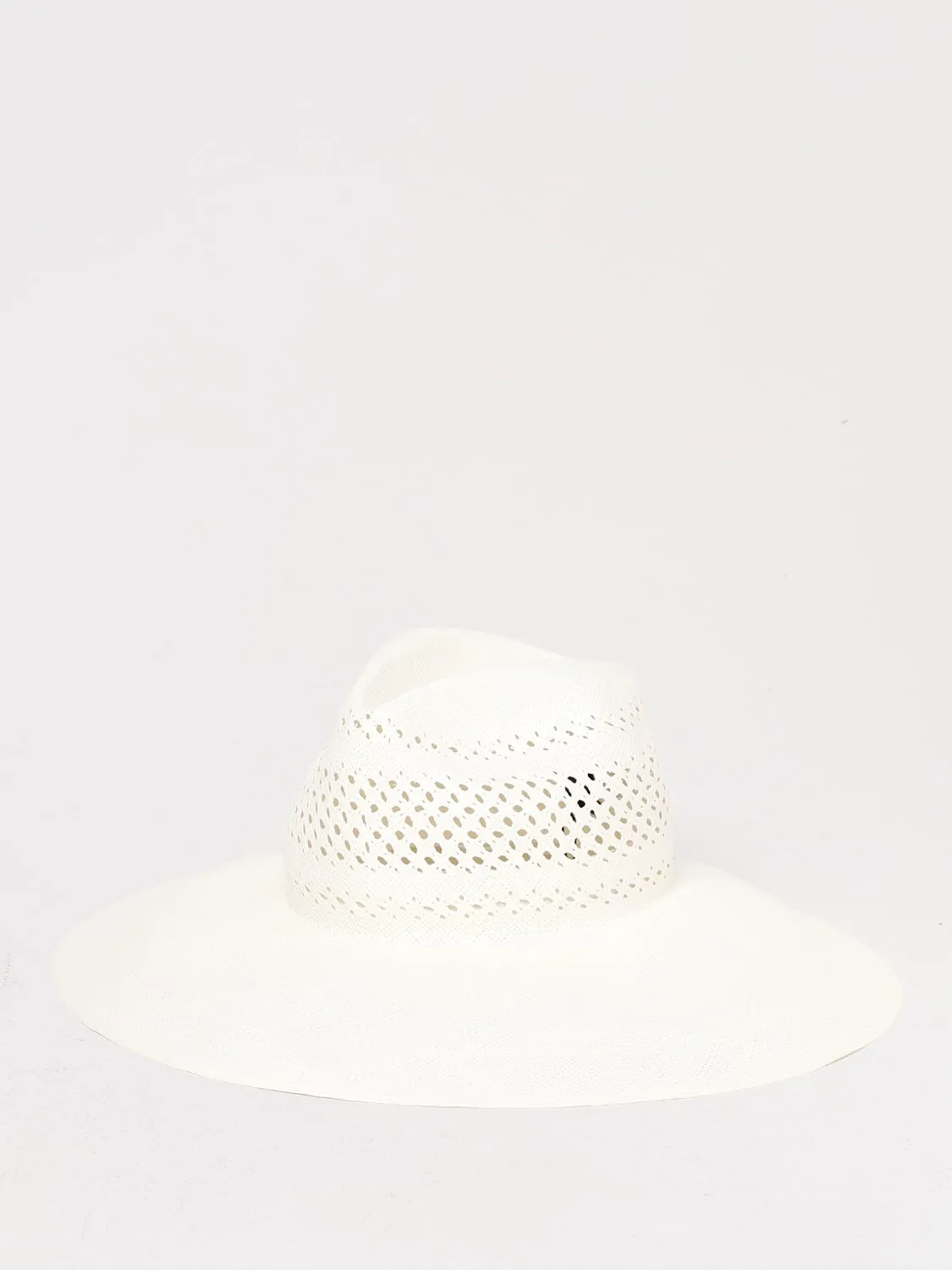 Cappello Borsalino in rafia traforata