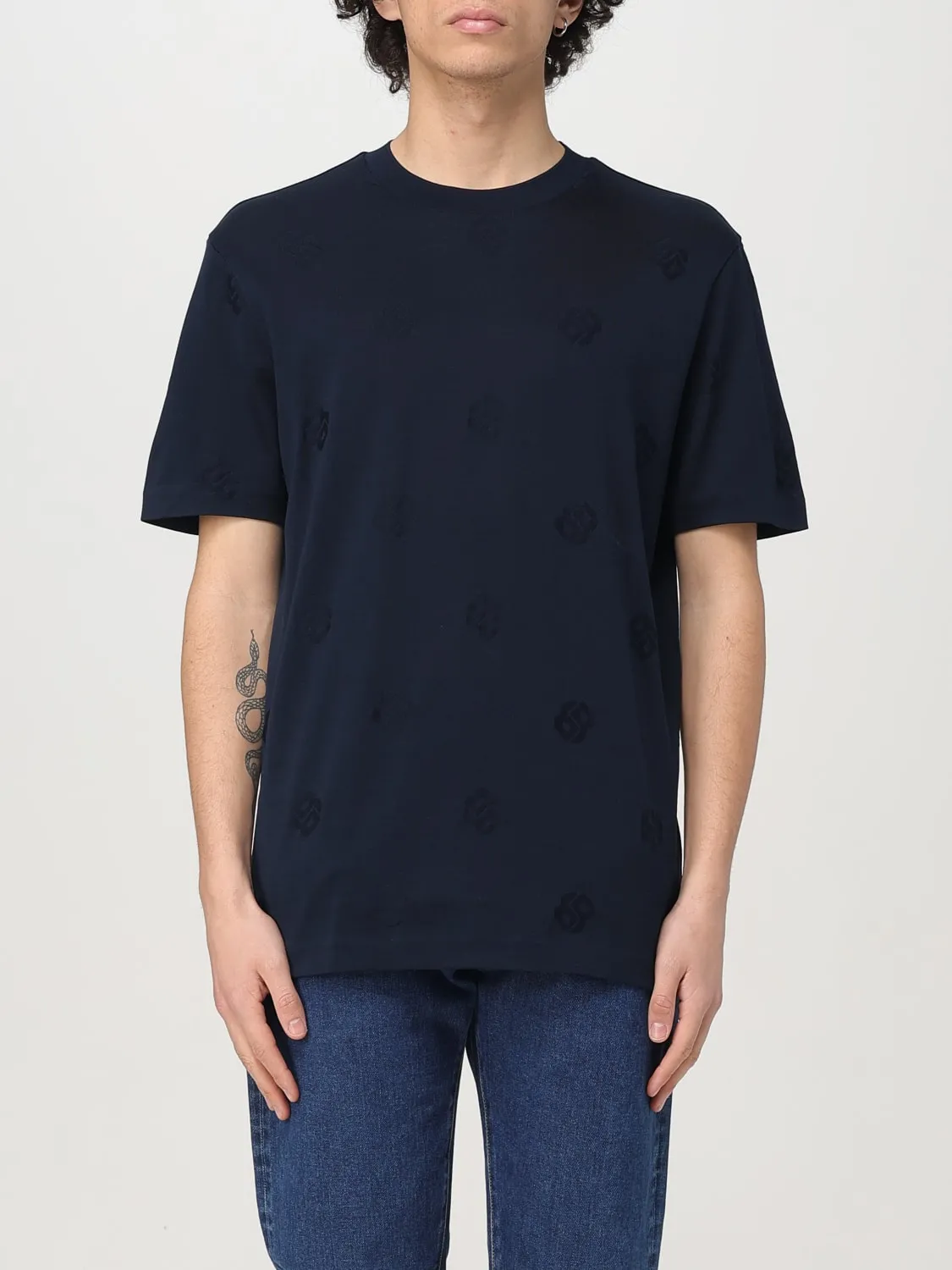 T-shirt basic in cotone Boss
