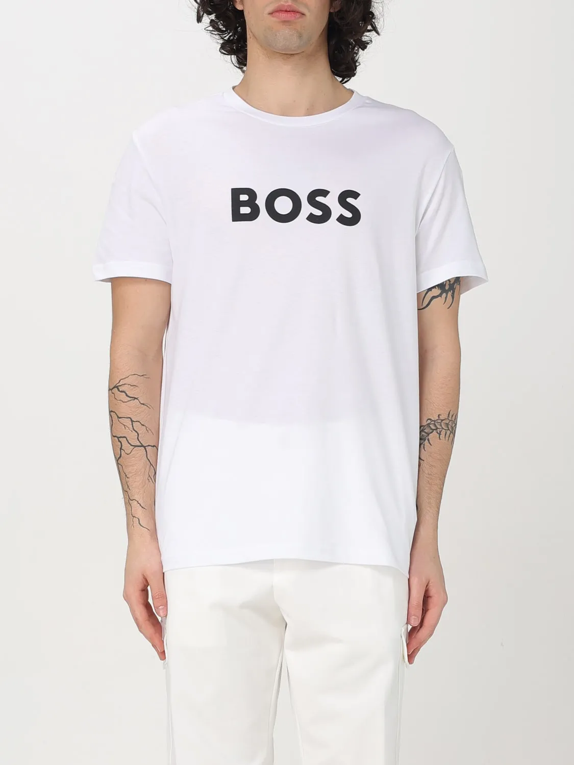 T-shirt in cotone Boss con logo