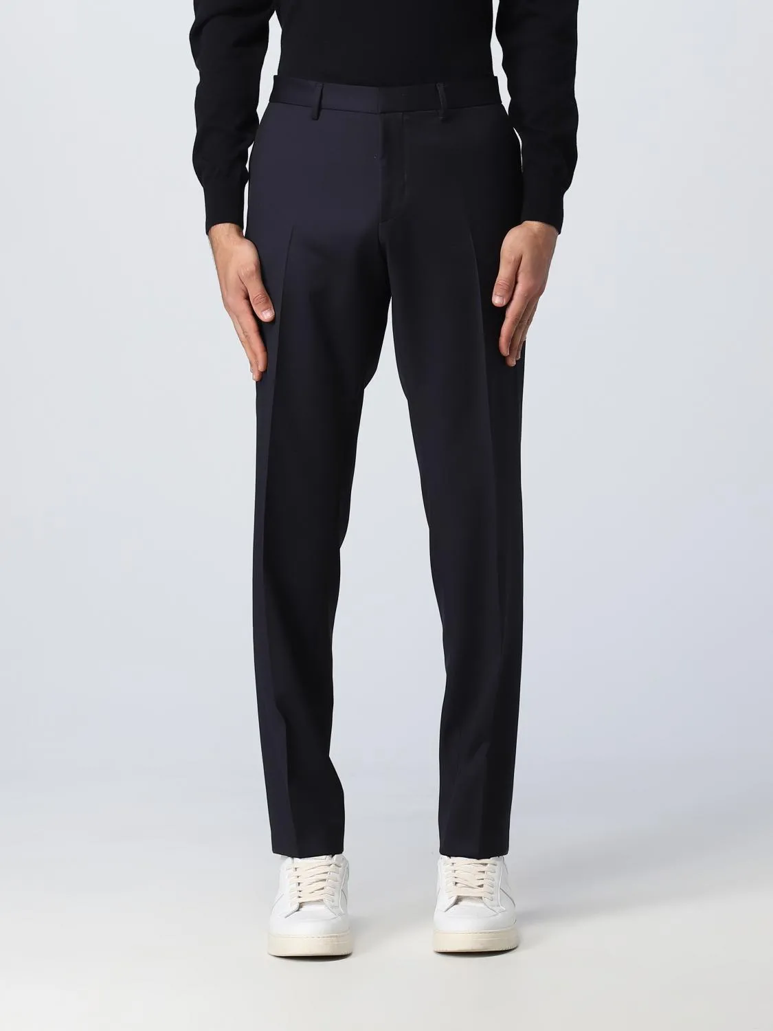 Pantalone Boss in viscosa e lana vergine