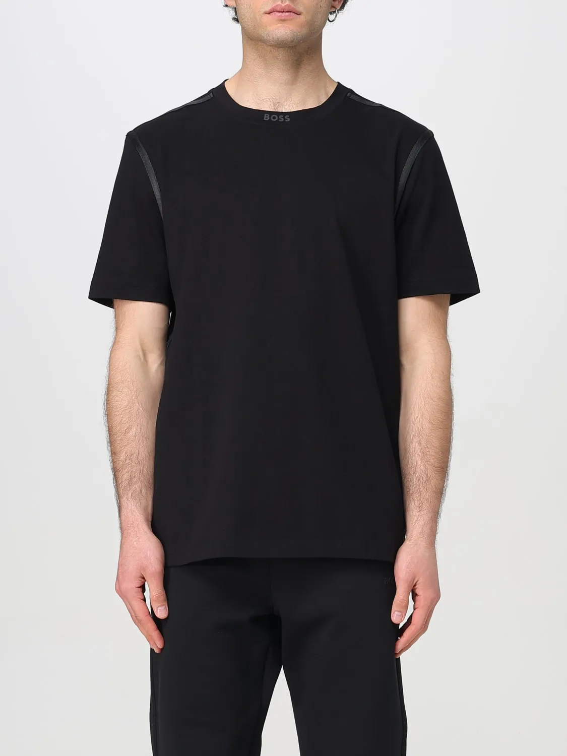 T-shirt Boss in cotone stretch