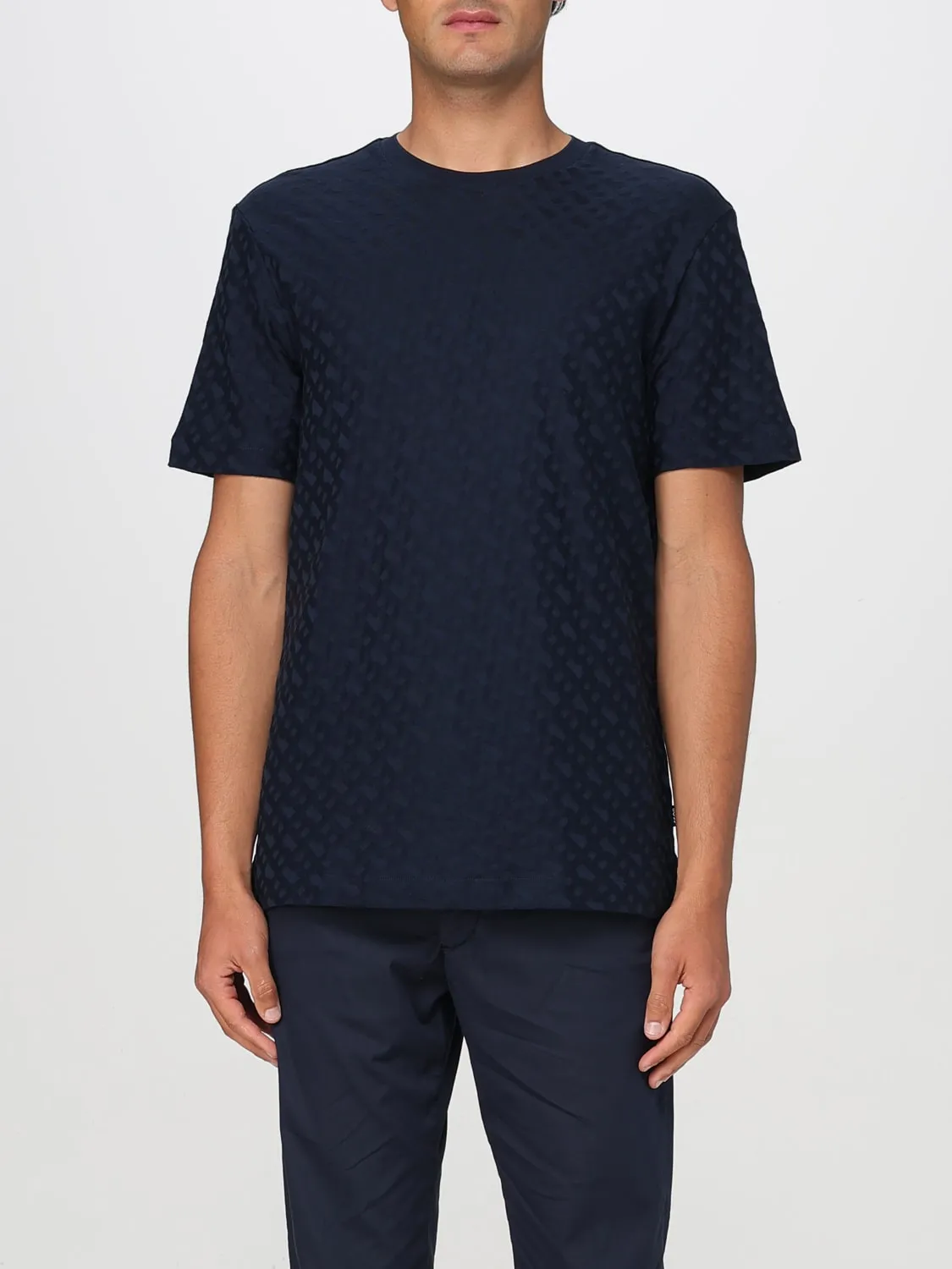 T-shirt basic Boss in misto cotone