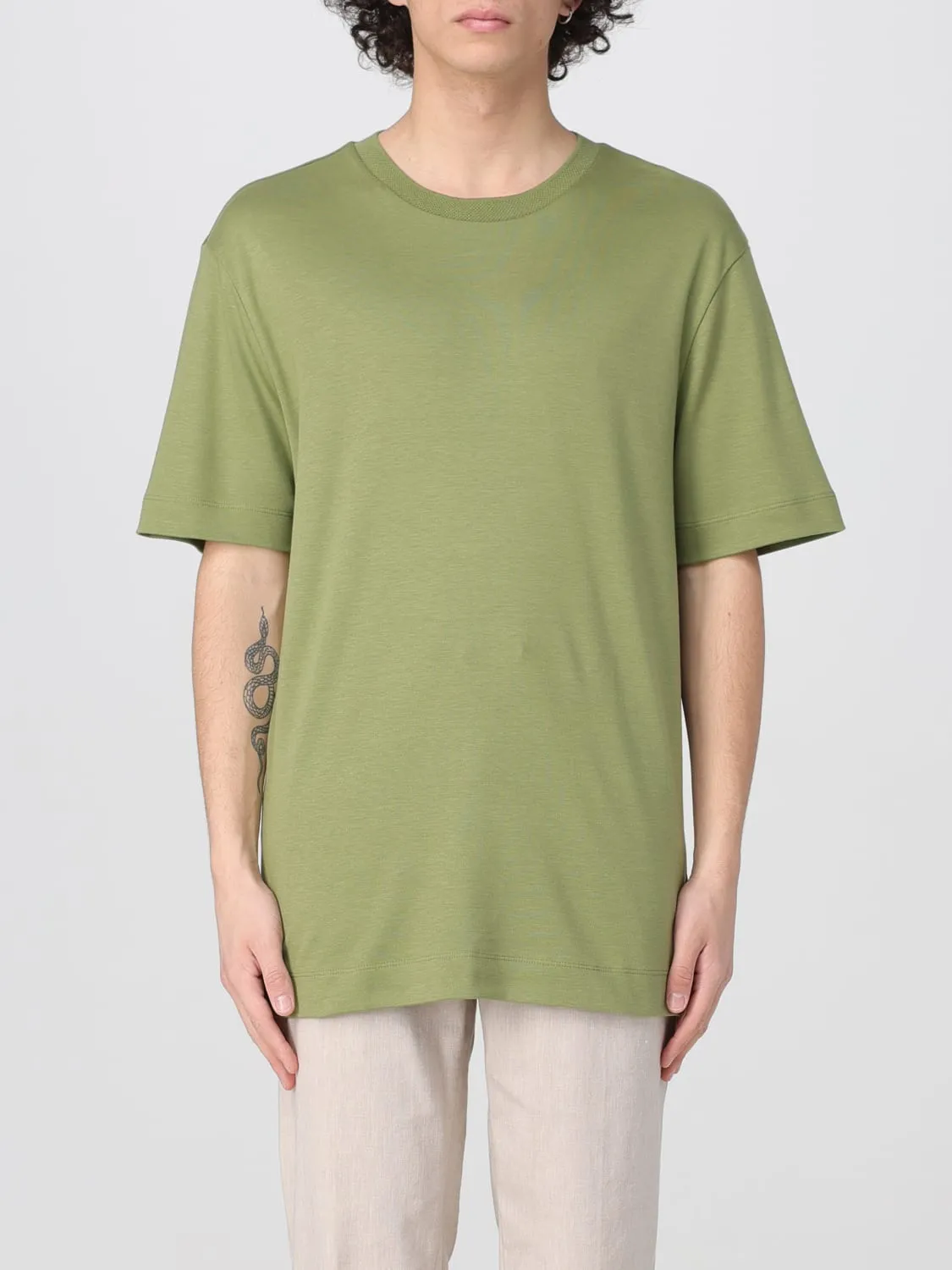 T-shirt basic in misto cotone Boss