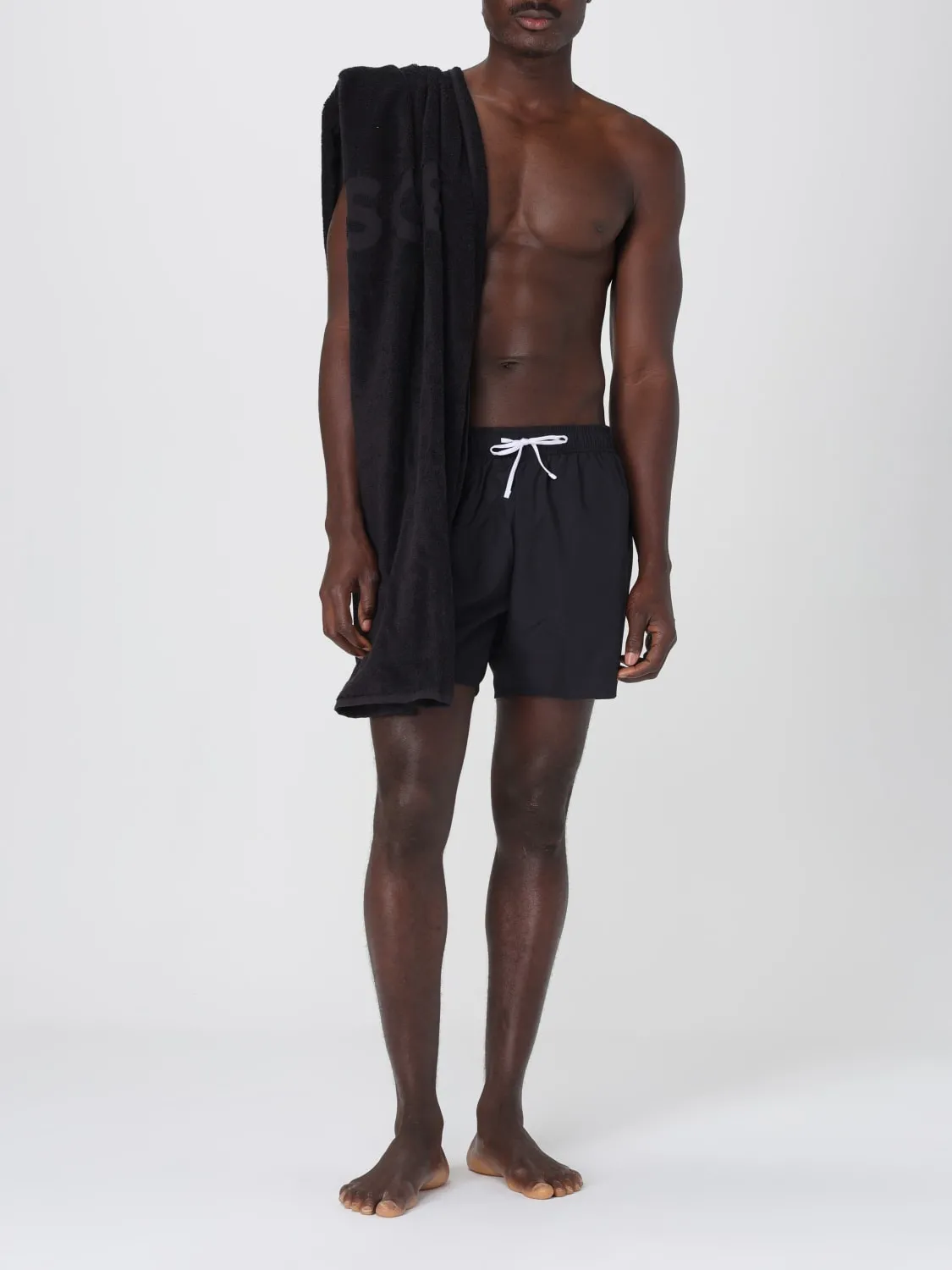 Set costume e telo da bagno con logo Boss