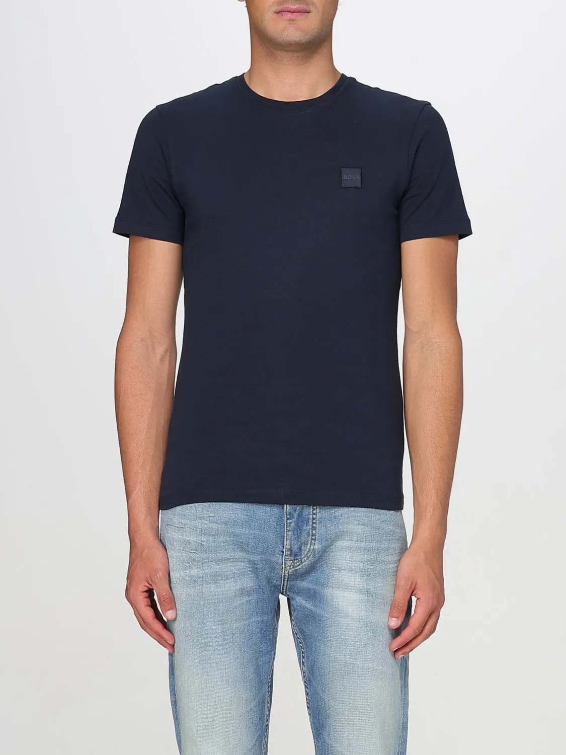 T-shirt basic con mini logo Boss