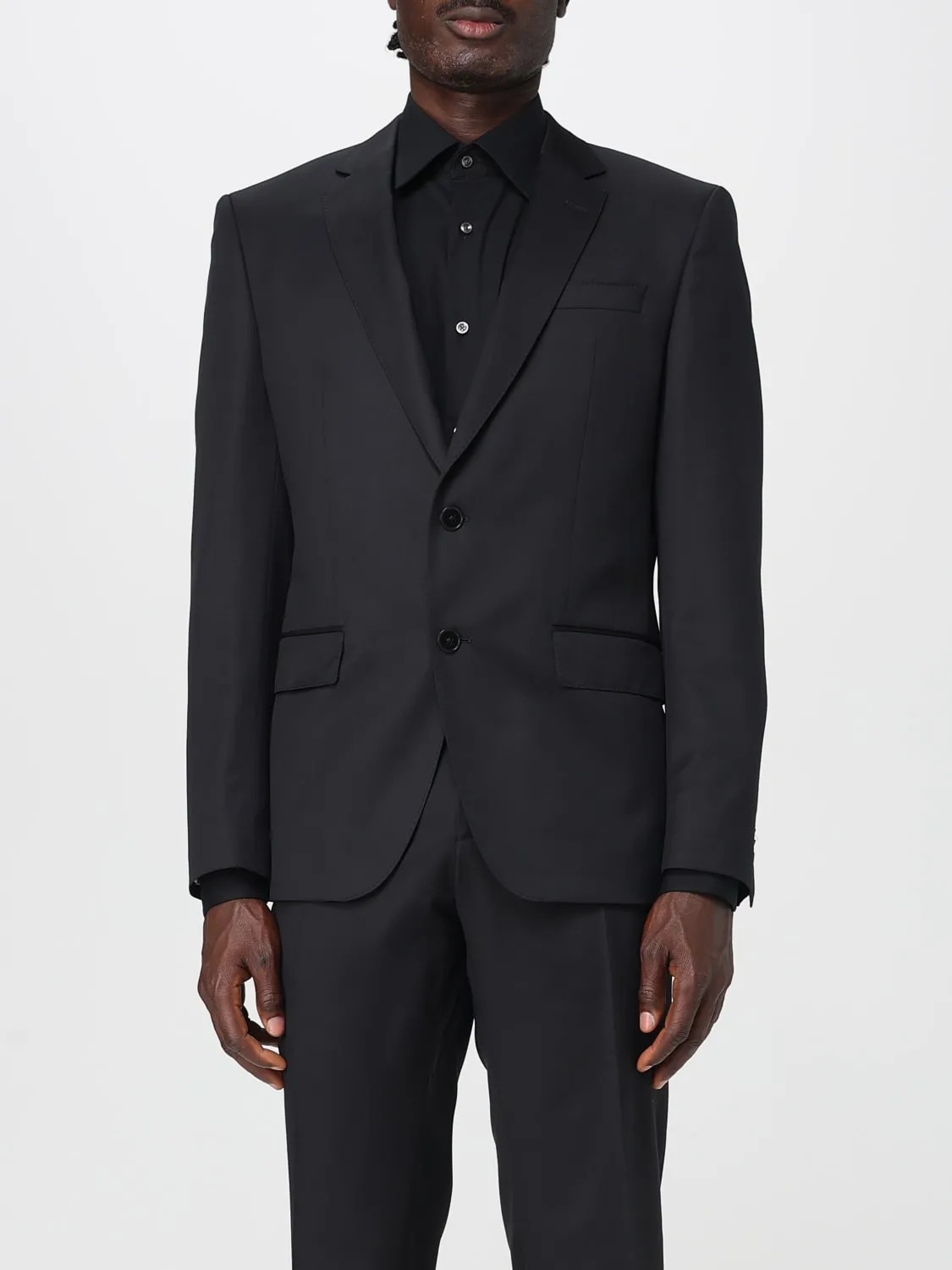 Blazer a monopetto in lana vergine Boss