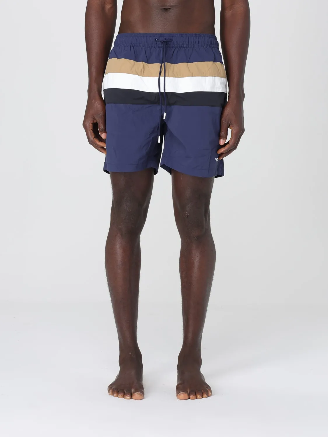 Costume da bagno a righe Boss