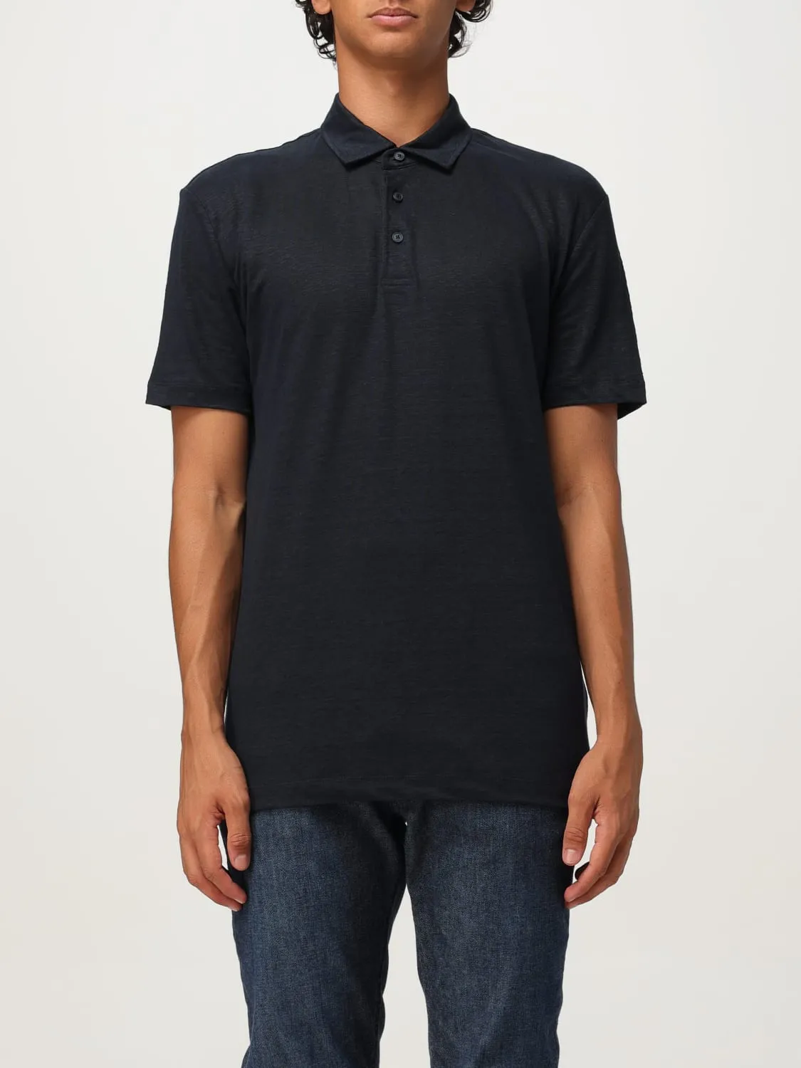 Polo in lino basic "Beckham"