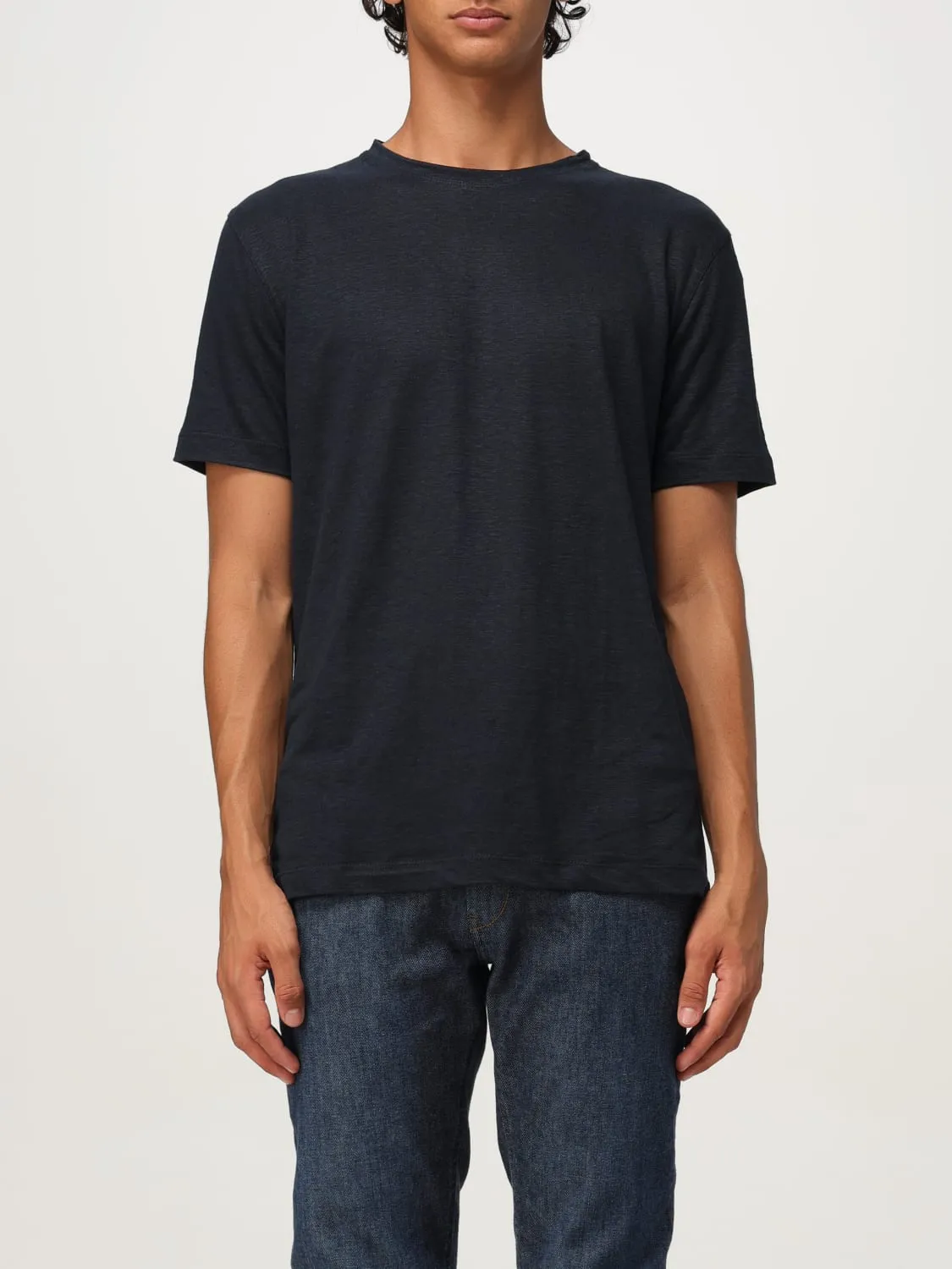 T-shirt classica Boss in lino