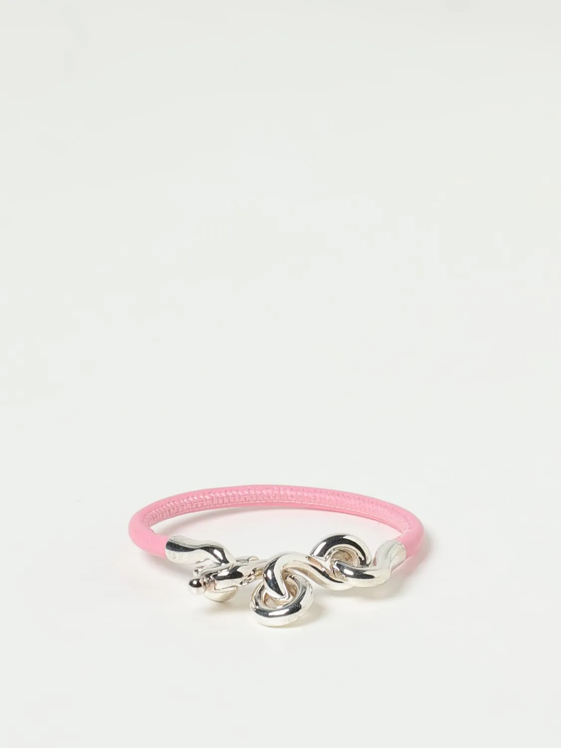 Bracciale Loop Bottega Veneta in pelle ed argento 925