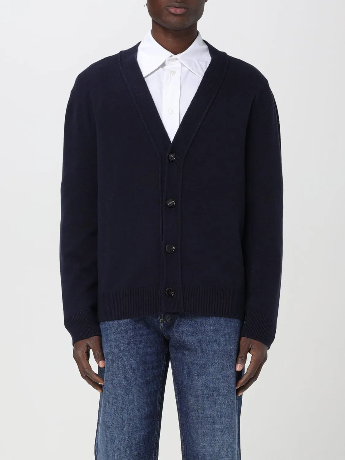 Cardigan Bottega Veneta in cashmere con toppe Intrecciato