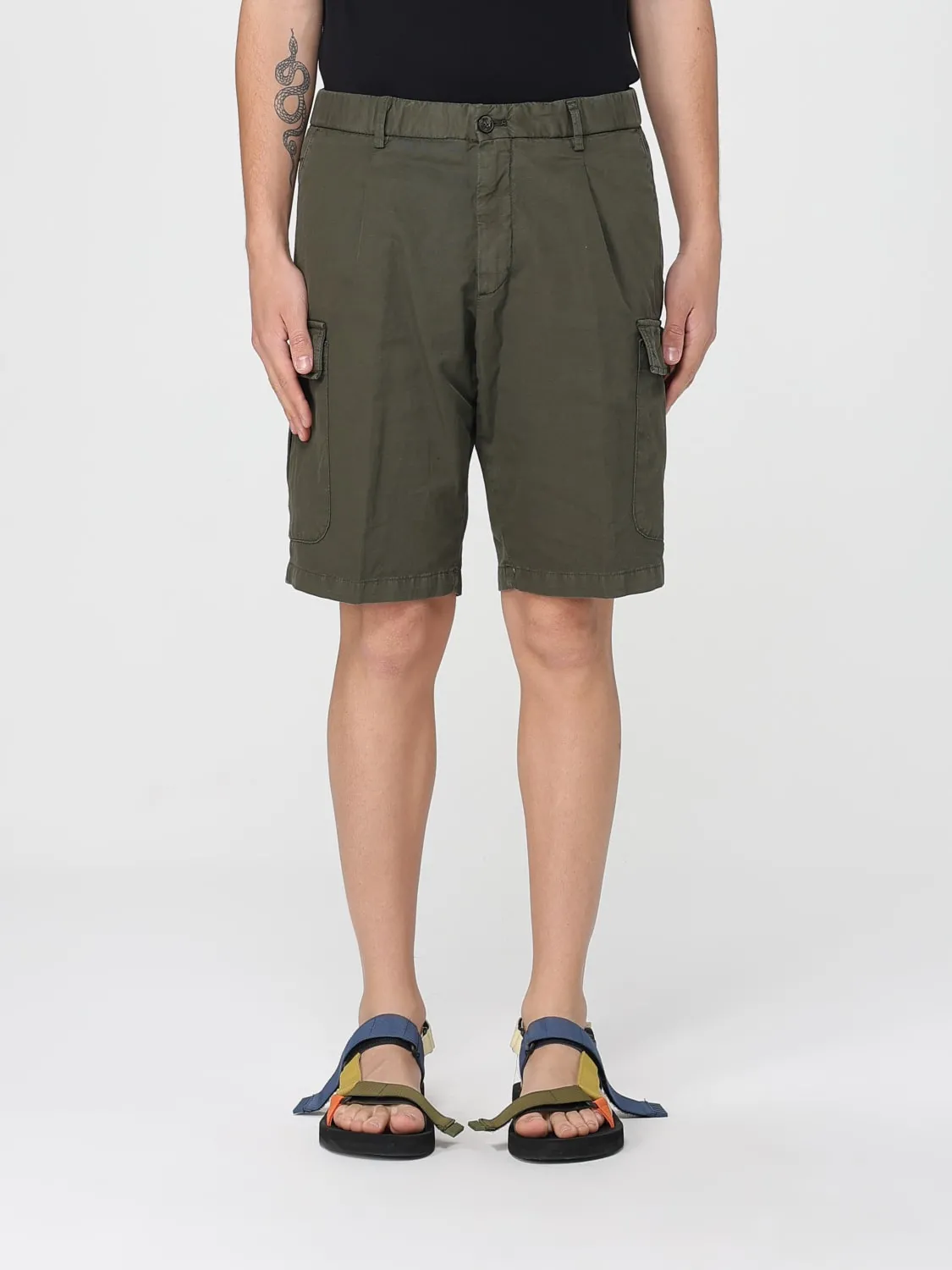 Pantaloncino cargo Briglia 1949 in gabardina