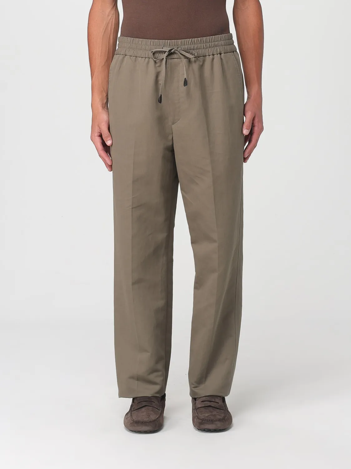 Pantalone Brioni in cotone e lino