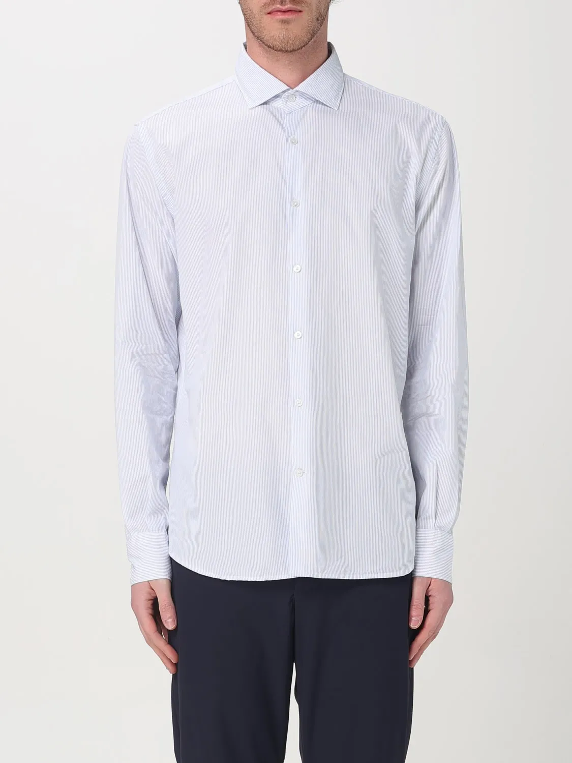 Camicia Brooksfield in popeline a righe