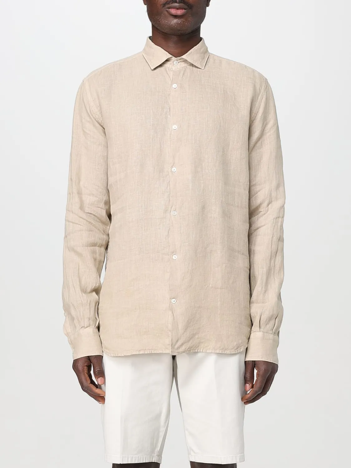 Camicia Brooksfield in misto lino