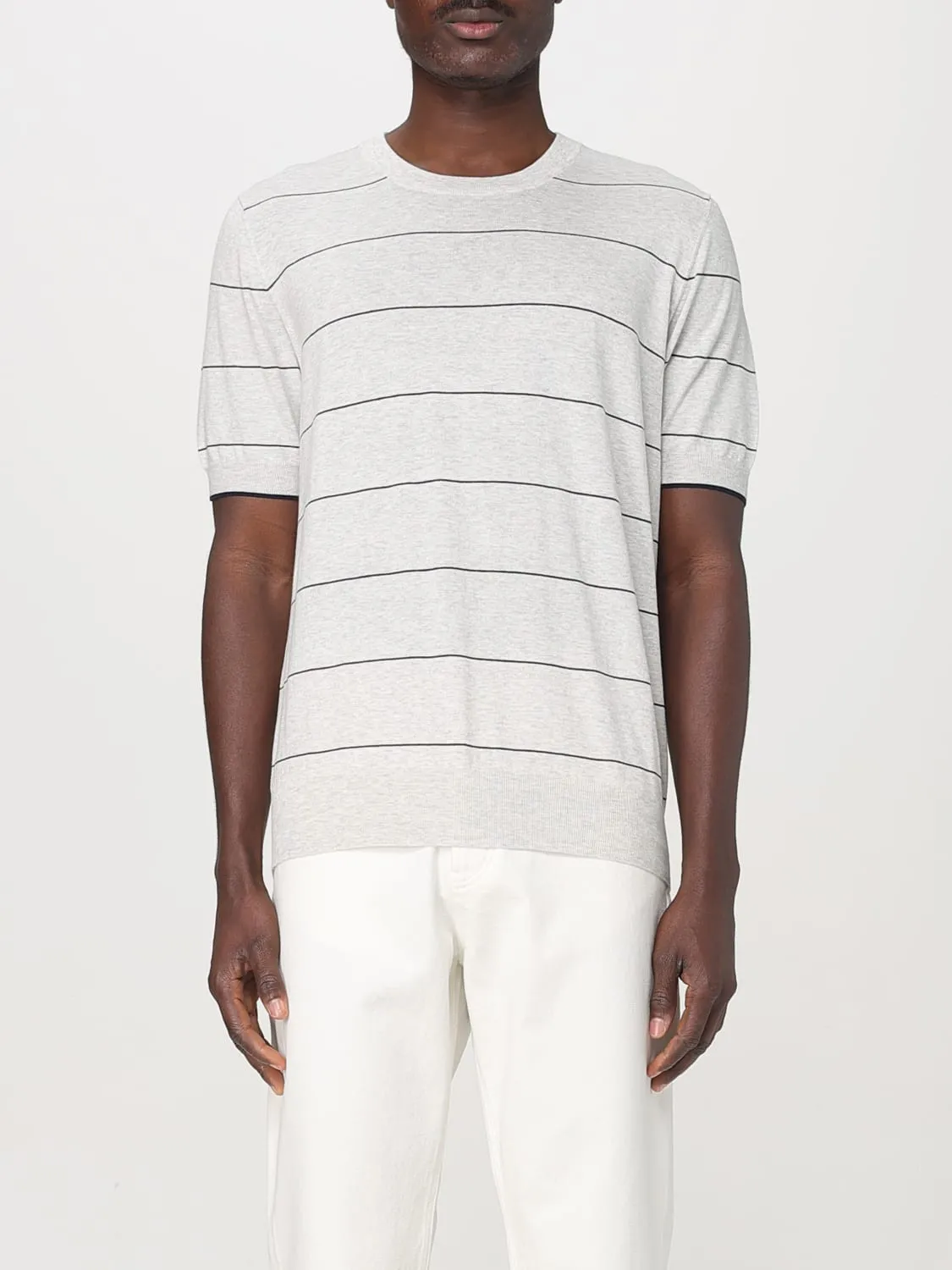 T-shirt Brunello Cucinelli in cotone a righe