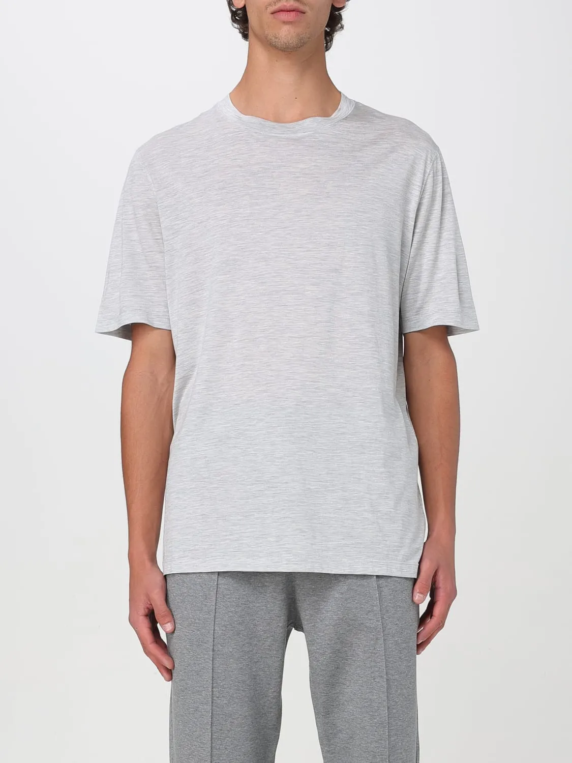 T-shirt basic in misto cotone Brunello Cucinelli